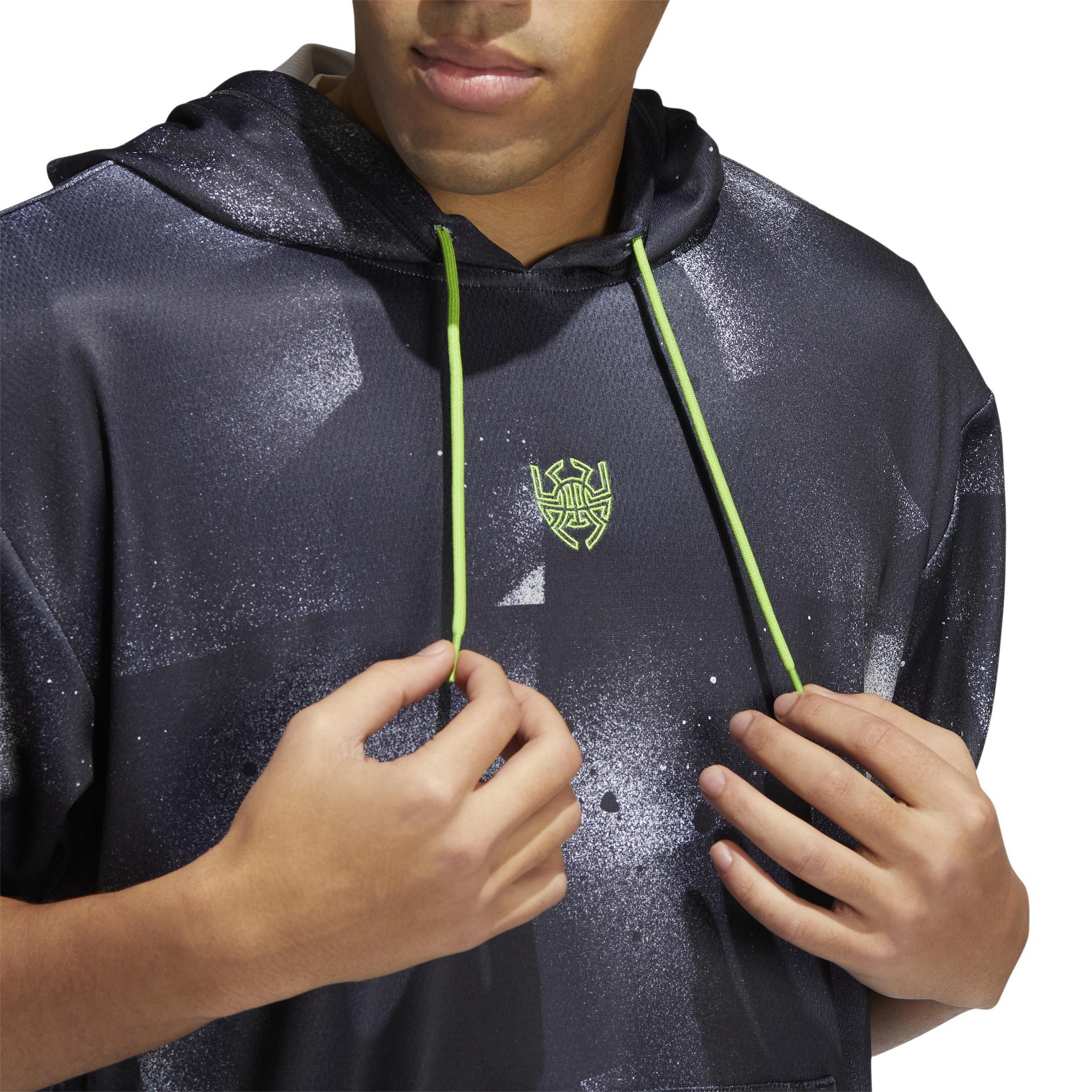 Donovan Mitchell Shooter Hooded Sweatshirt, Black, A901_ONE, large image number 5