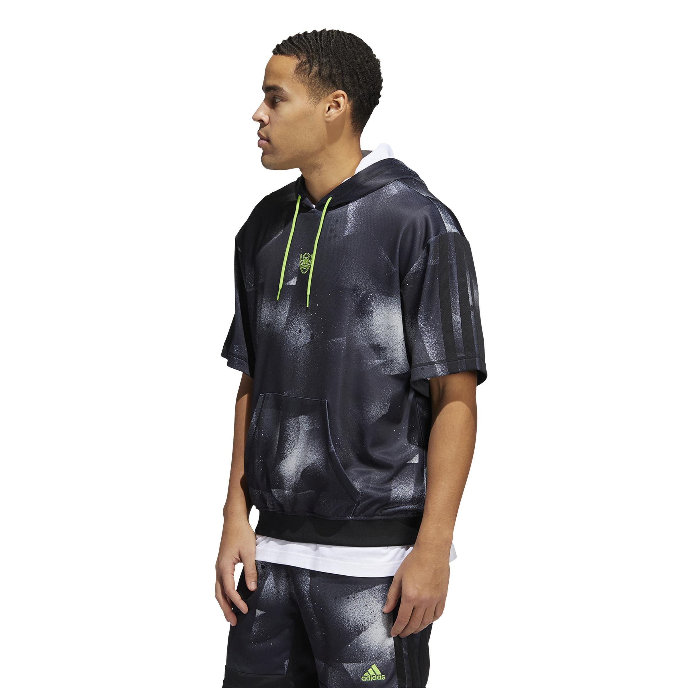 Donovan Mitchell Shooter Hooded Sweatshirt, Black, , large image number 10