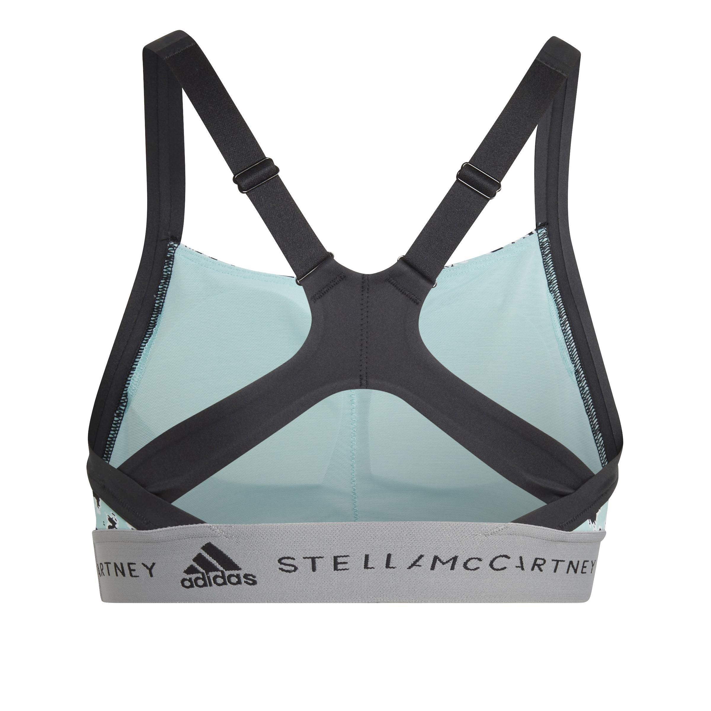 adidas by Stella McCartney TruePurpose Medium Support Printed Bra, Green, A901_ONE, large image number 2
