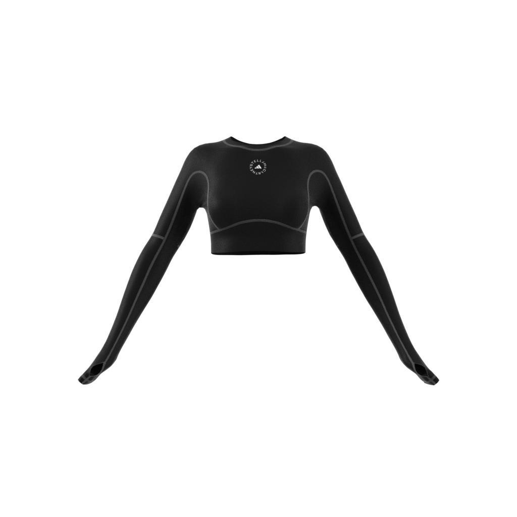By Stella Mccartney Truestrength Cropped, Black, A901_ONE, large image number 2