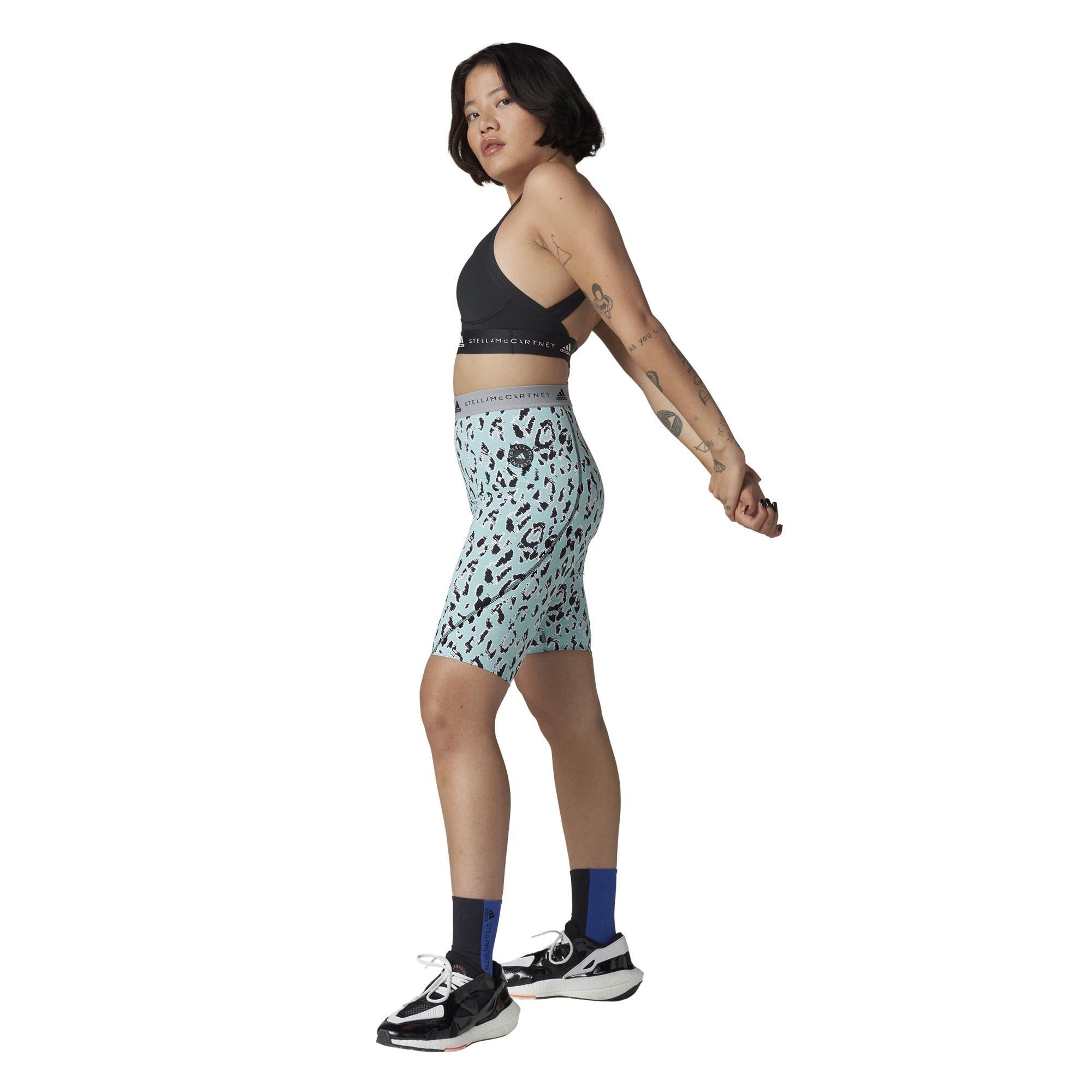 By Stella Mccartney Truepurpose Training Printed Cycling Tights, Green, A901_ONE, large image number 0