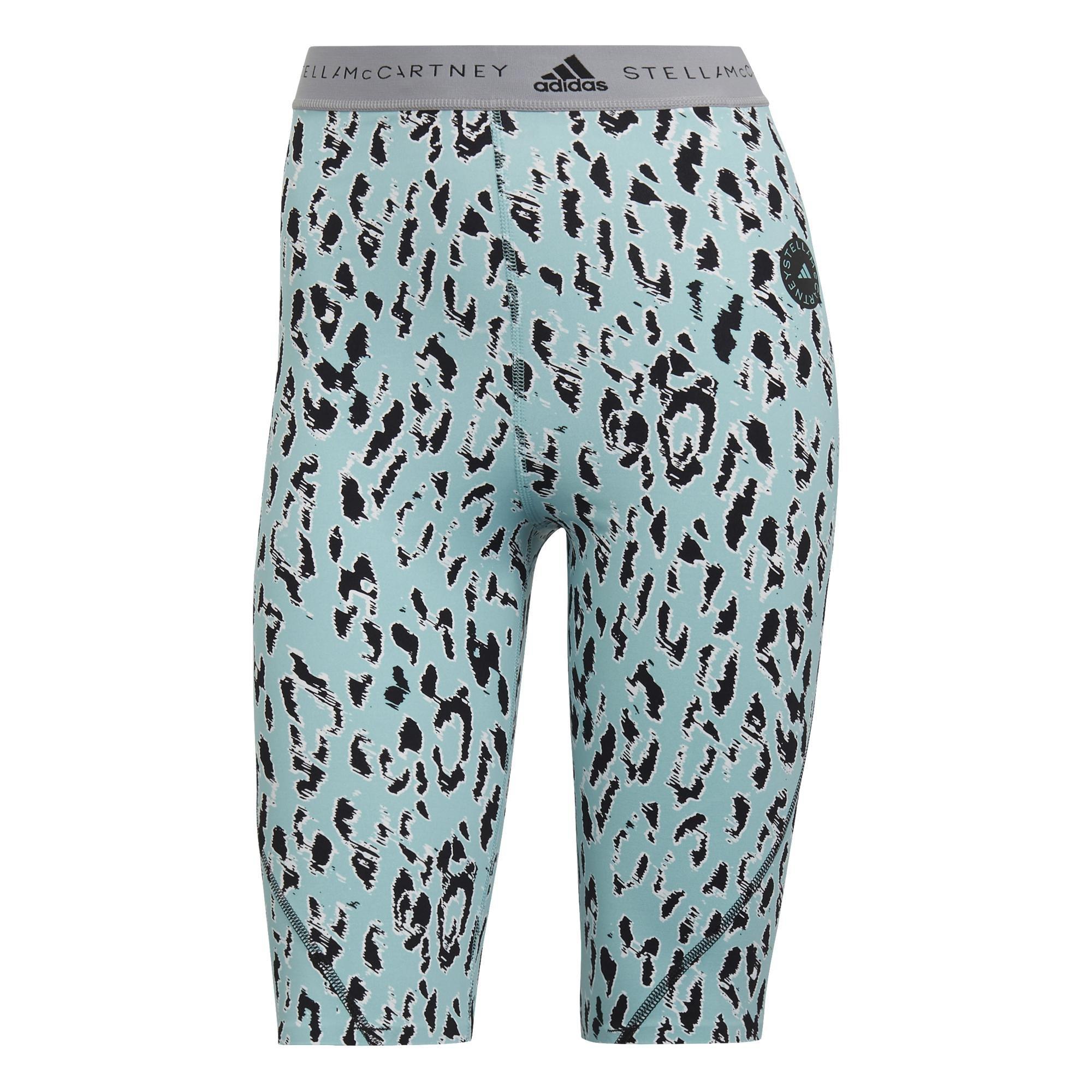 By Stella Mccartney Truepurpose Training Printed Cycling Tights, Green, A901_ONE, large image number 2