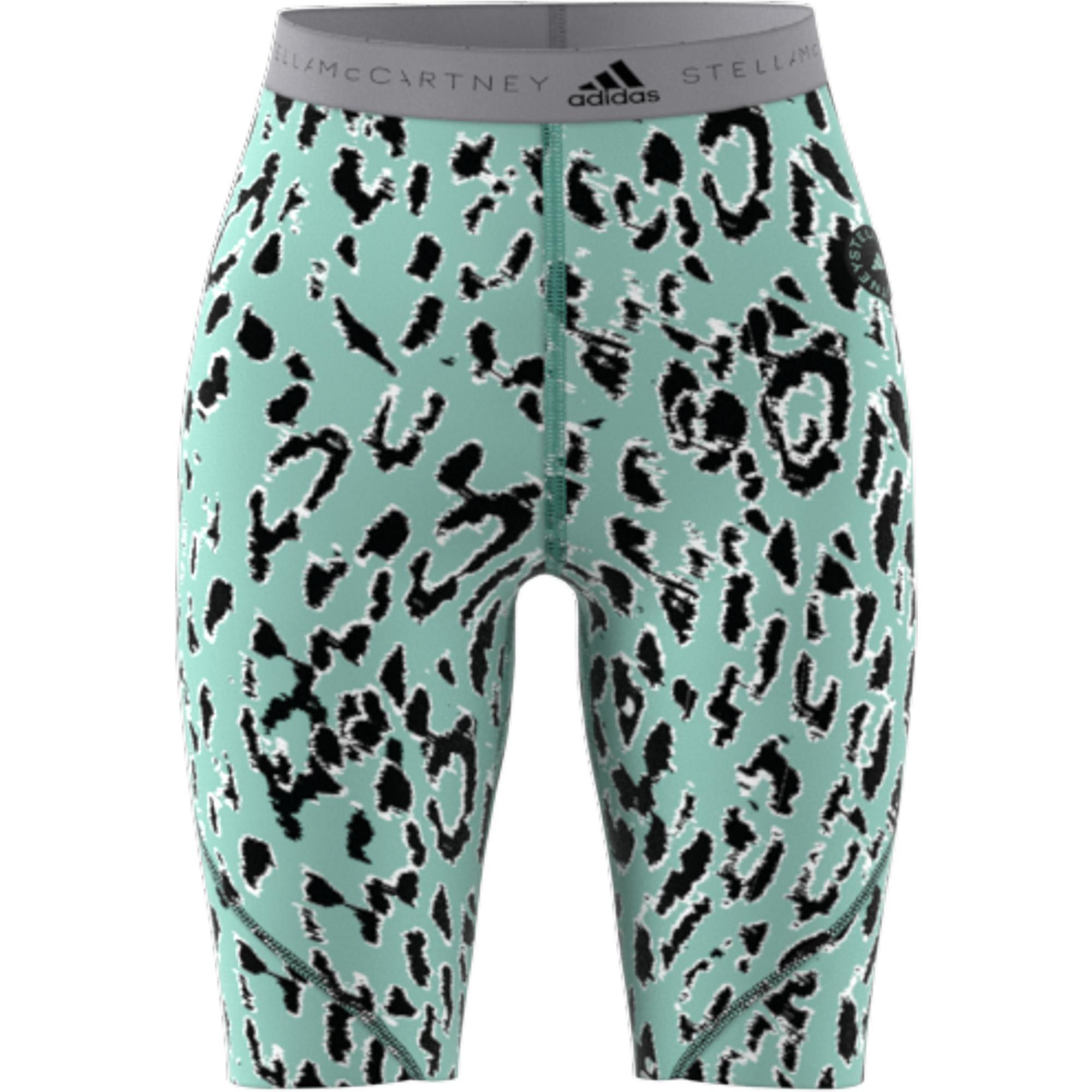 By Stella Mccartney Truepurpose Training Printed Cycling Tights, Green, A901_ONE, large image number 4