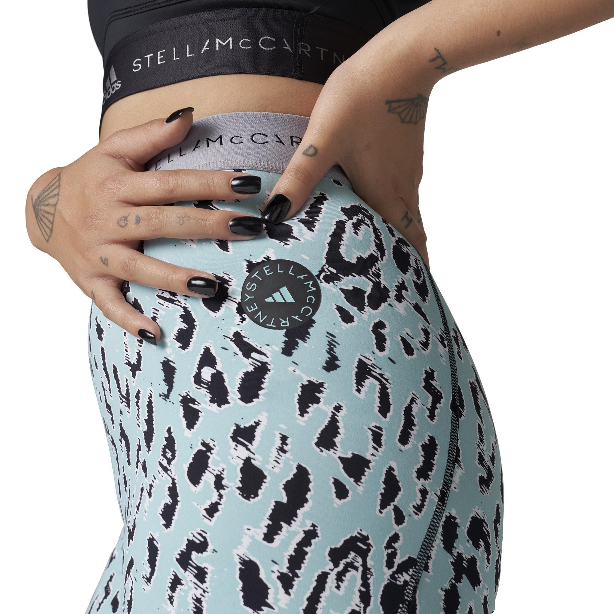 By Stella Mccartney Truepurpose Training Printed Cycling Tights, Green, A901_ONE, large image number 9