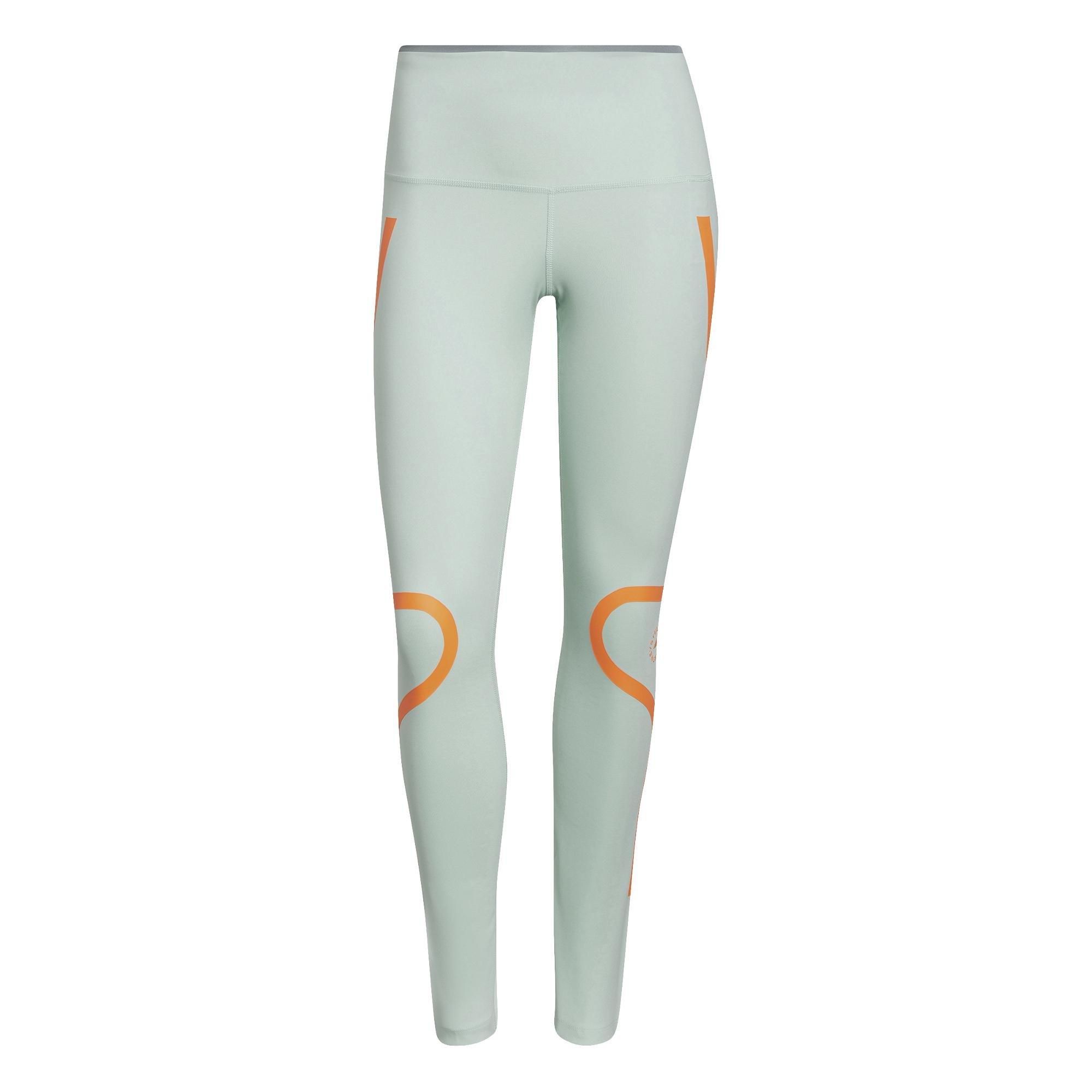 adidas by Stella McCartney TruePace Running Leggings, Green, A901_ONE, large image number 2