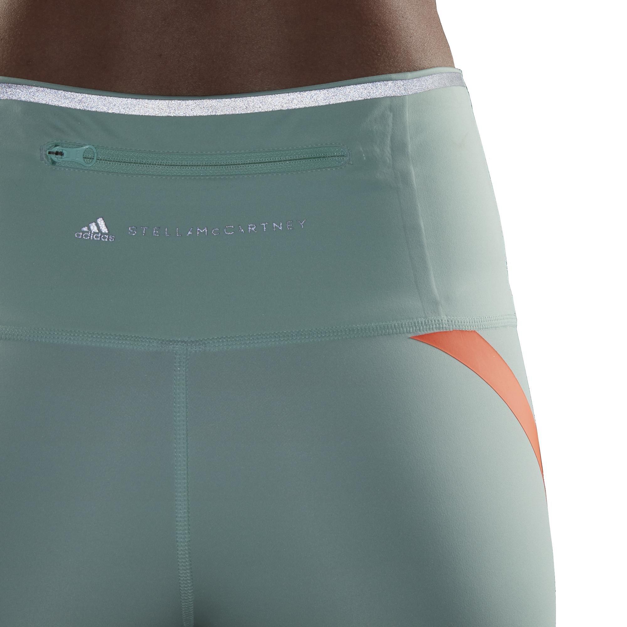 adidas by Stella McCartney TruePace Running Leggings, Green, A901_ONE, large image number 5