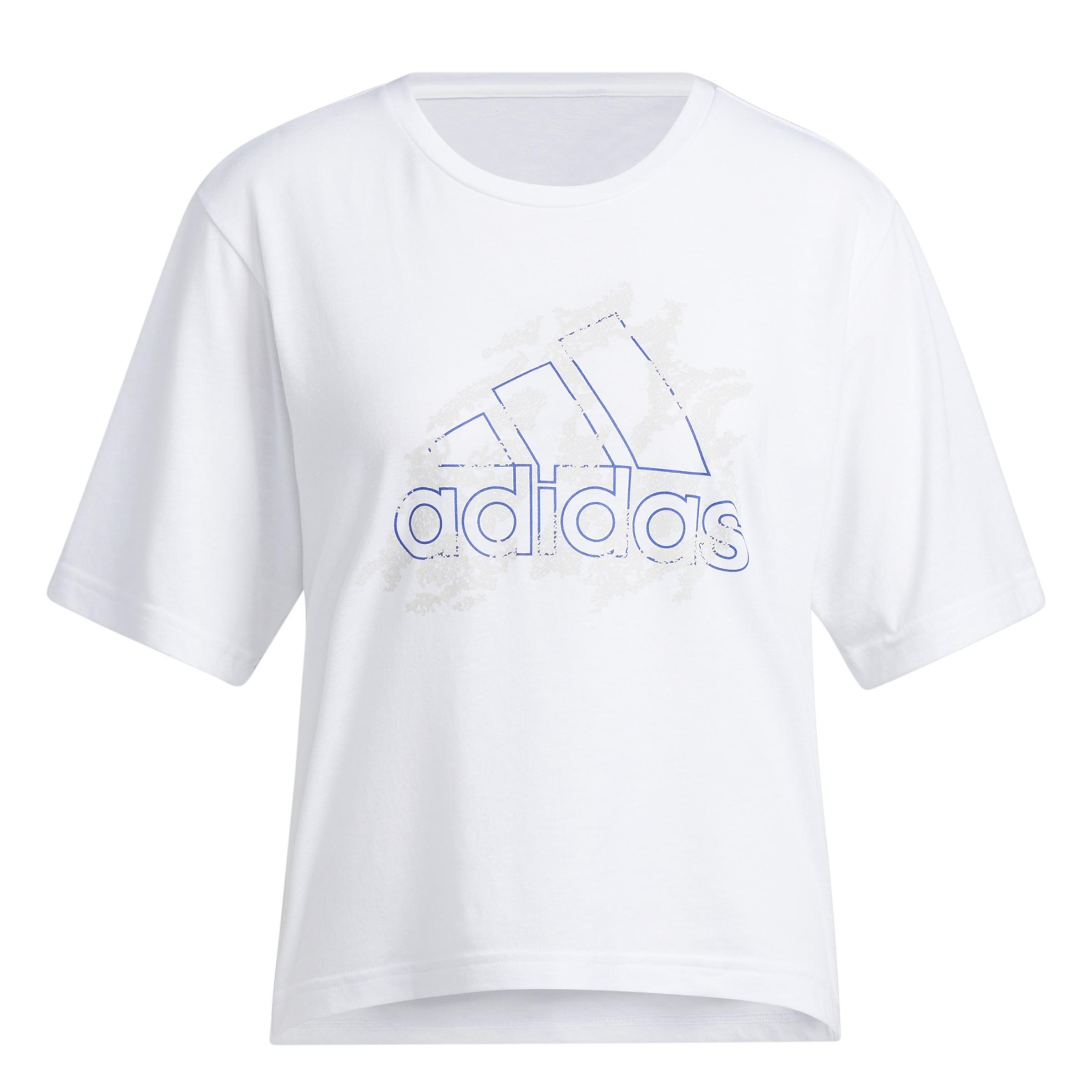 Camp Graphic Universal Short Sleeve T-Shirt, White, A901_ONE, large image number 0