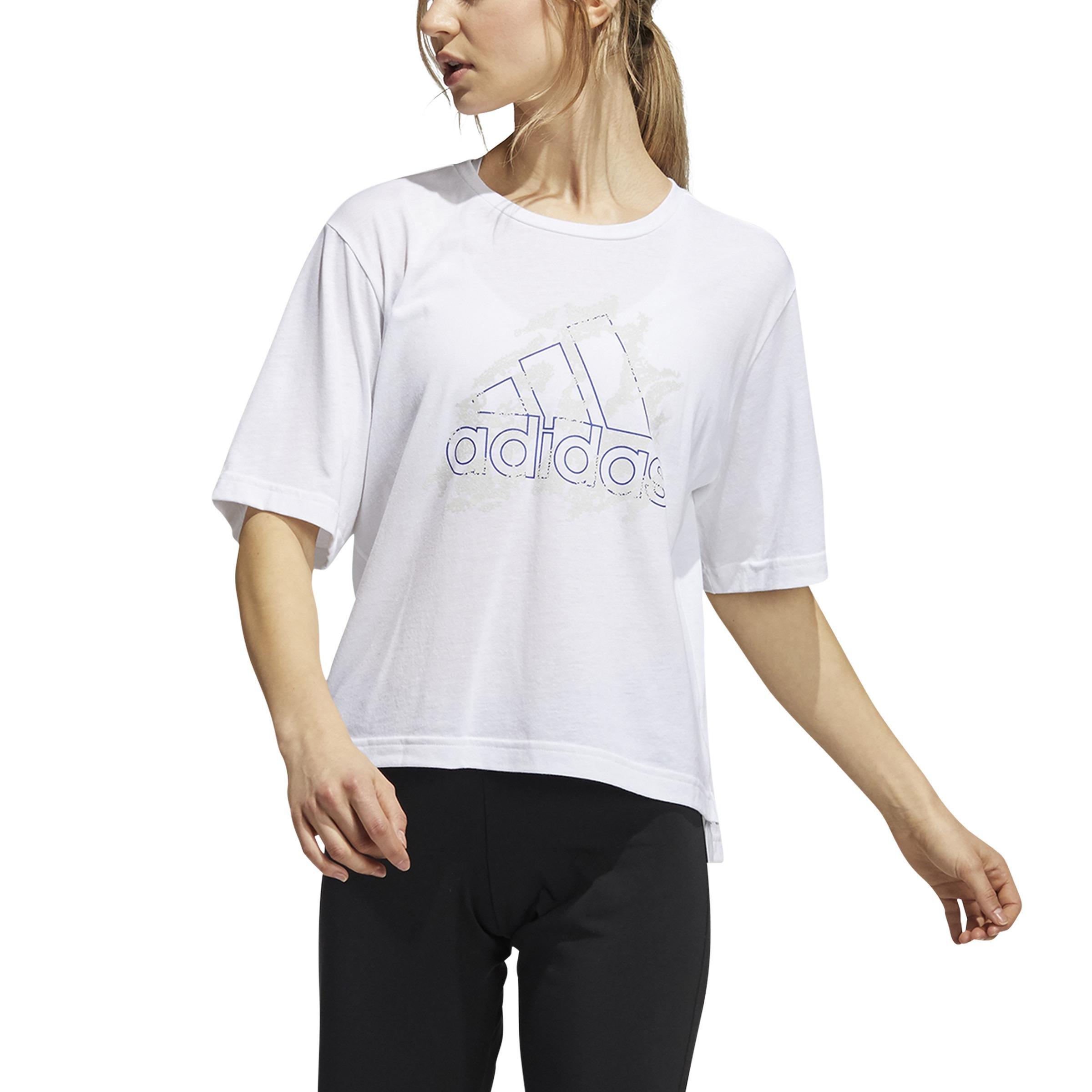 Camp Graphic Universal Short Sleeve T-Shirt, White, A901_ONE, large image number 1