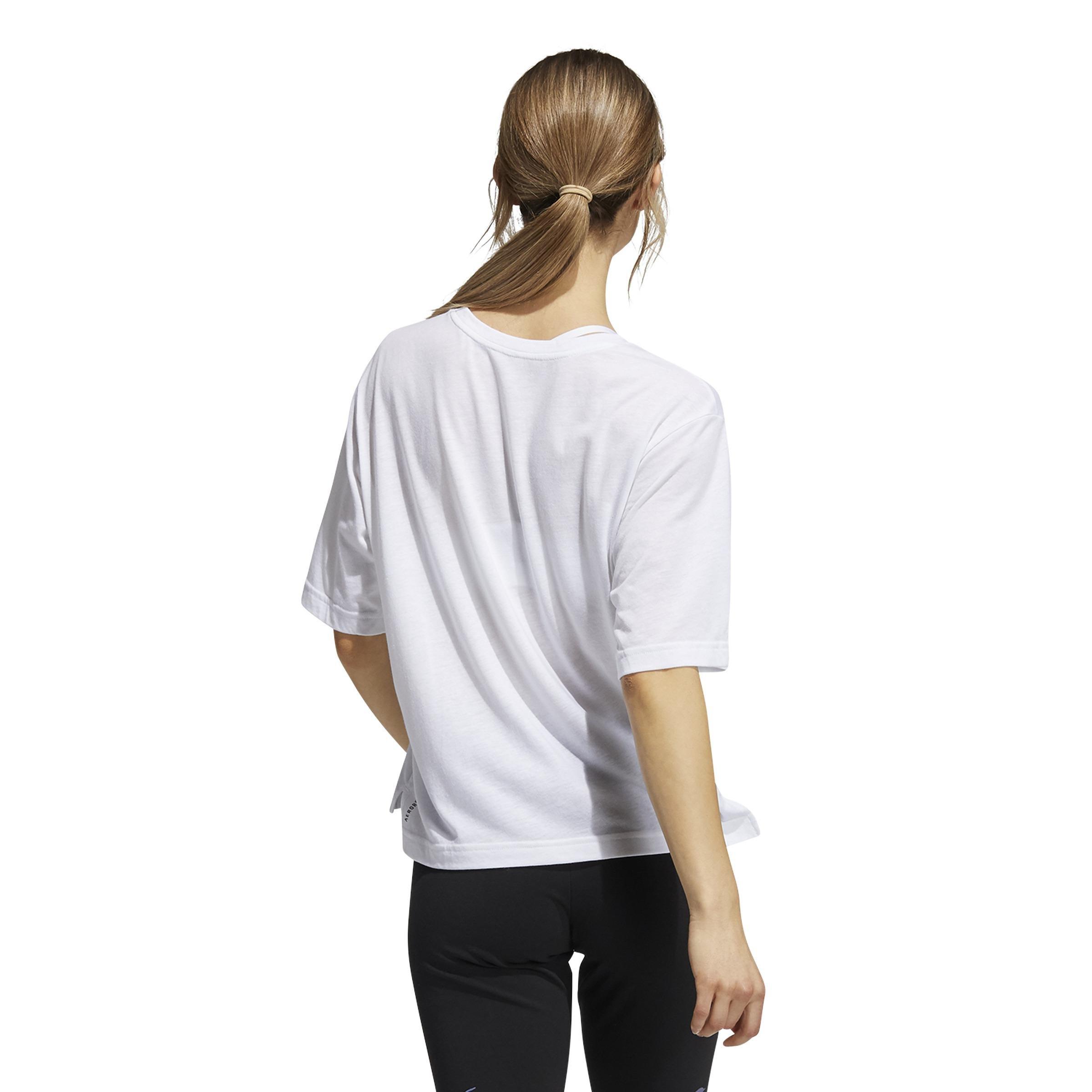 Camp Graphic Universal Short Sleeve T-Shirt, White, A901_ONE, large image number 3