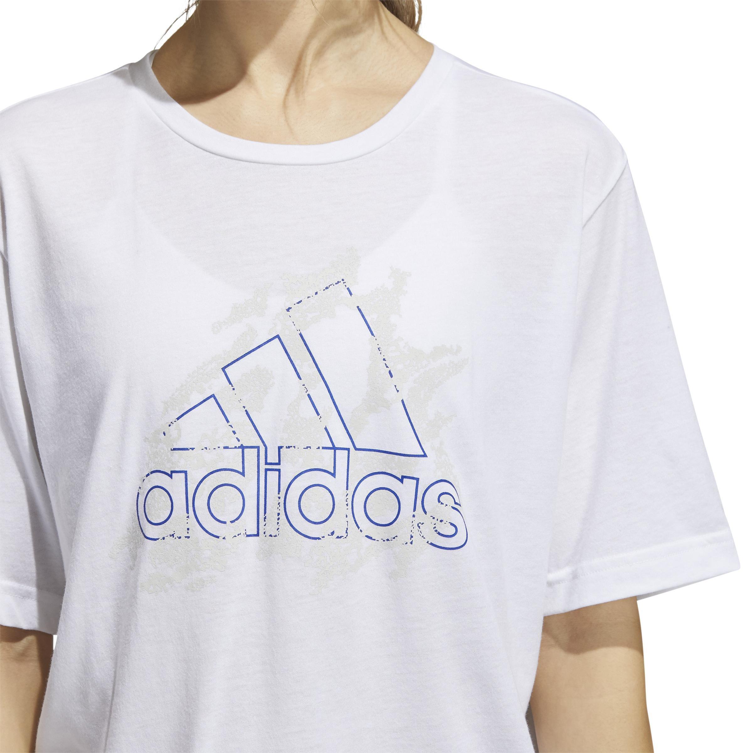 Camp Graphic Universal Short Sleeve T-Shirt, White, A901_ONE, large image number 5