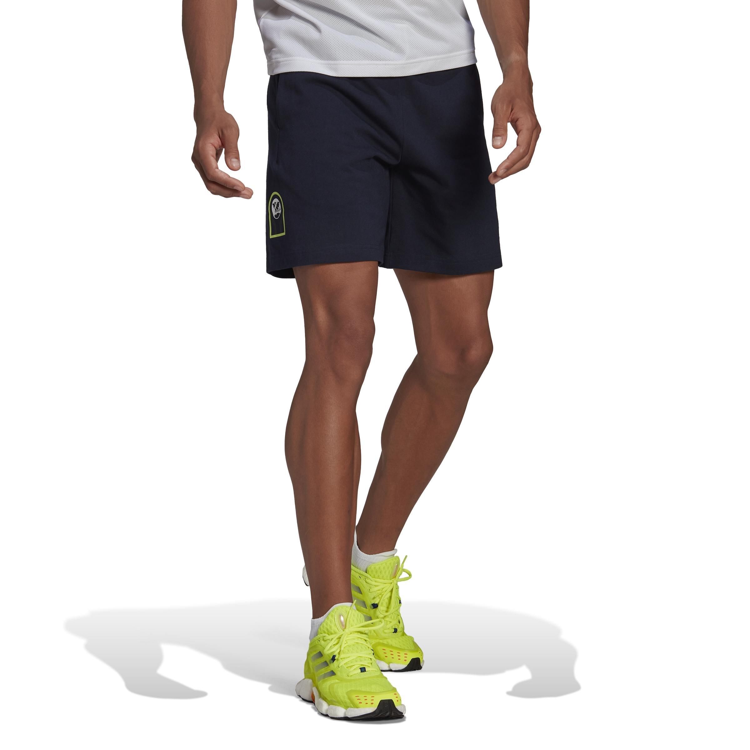 Lightweight Aeroready Graphic Shorts, Blue, A901_ONE, large image number 0