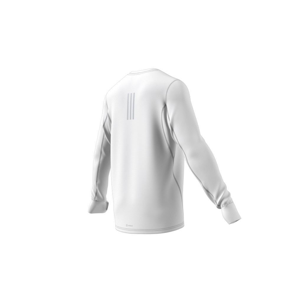 Own The Run Long Sleeve T-shirt, White, A901_ONE, large image number 2