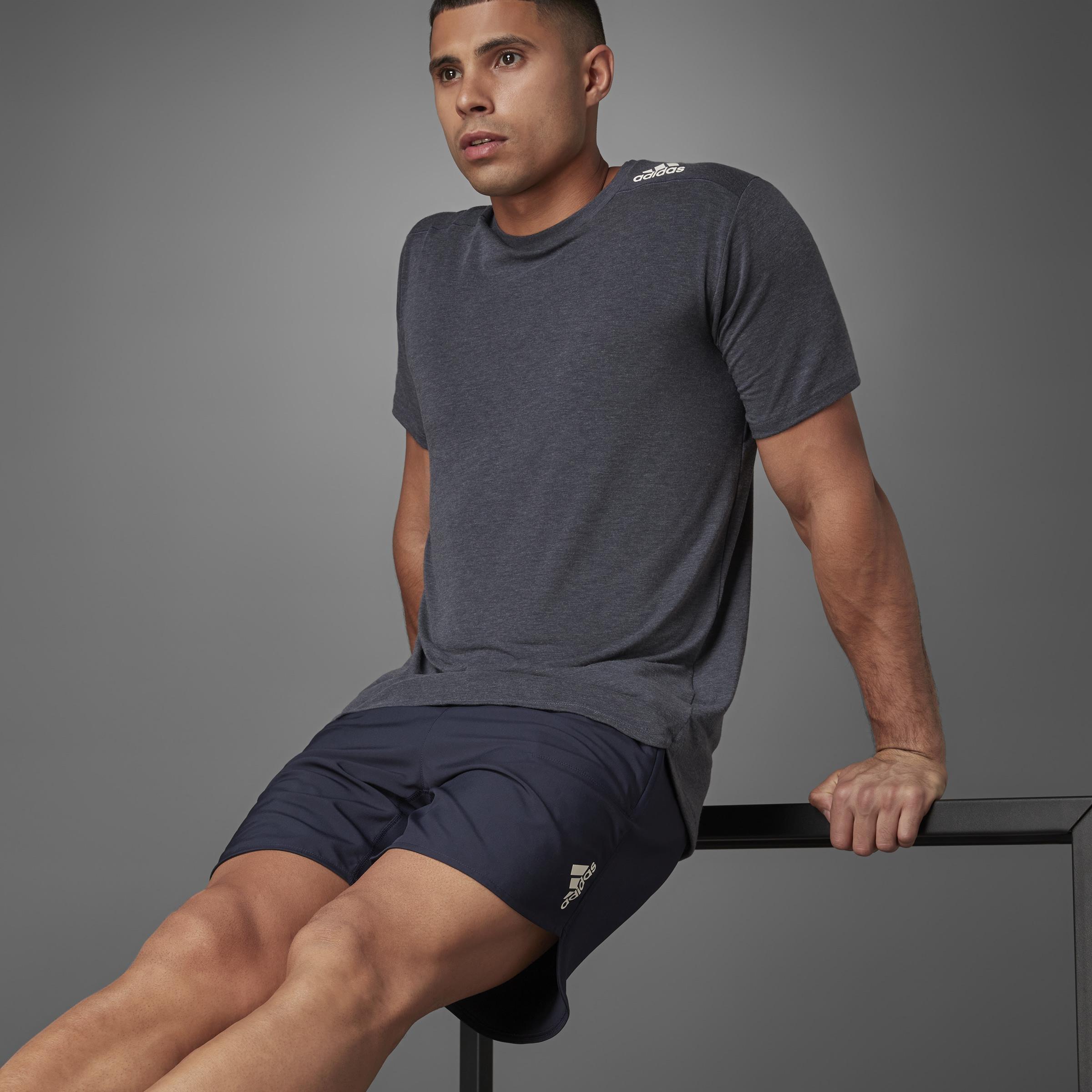 Designed for Training T-shirt, Blue, A901_ONE, large image number 4