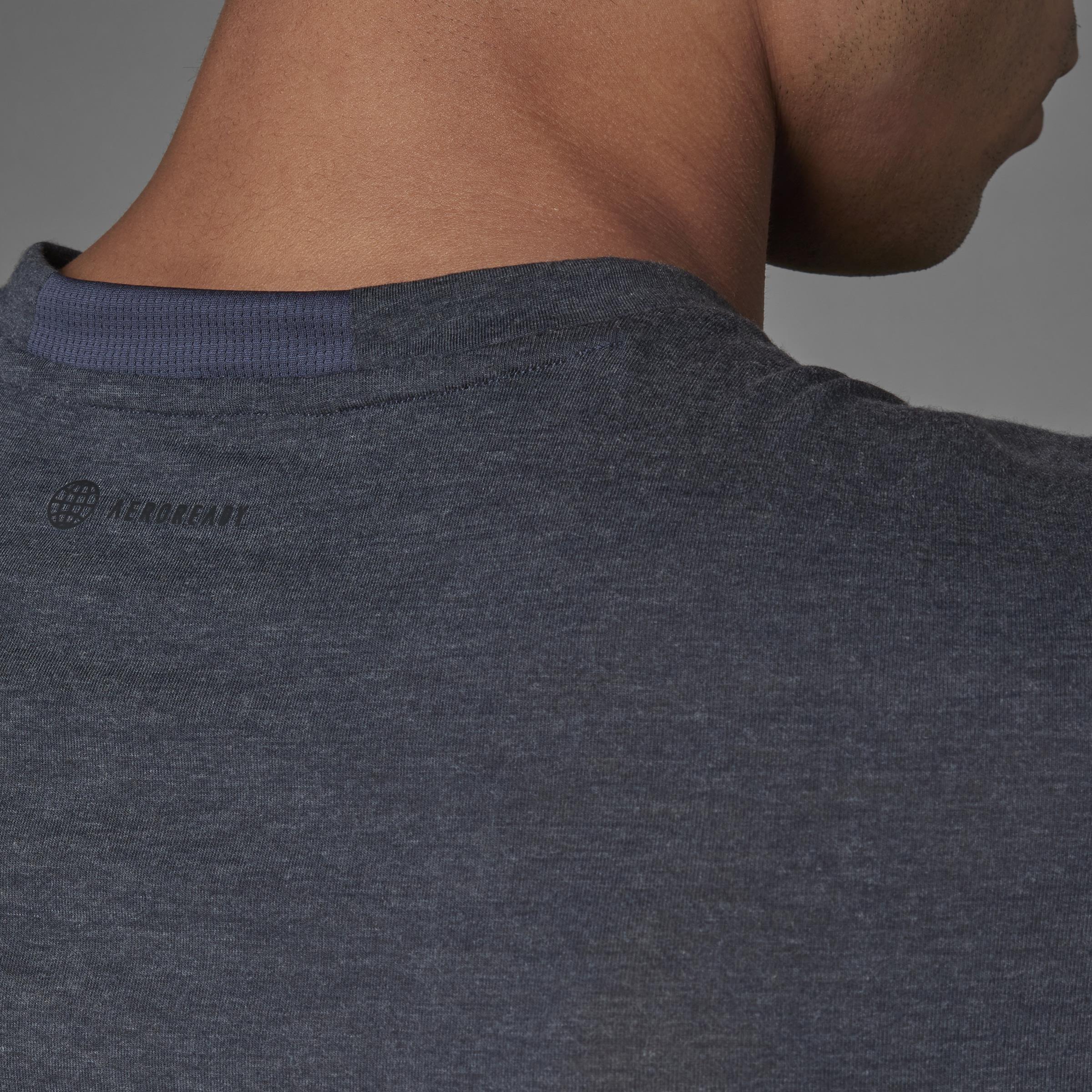 Designed for Training T-shirt, Blue, A901_ONE, large image number 8