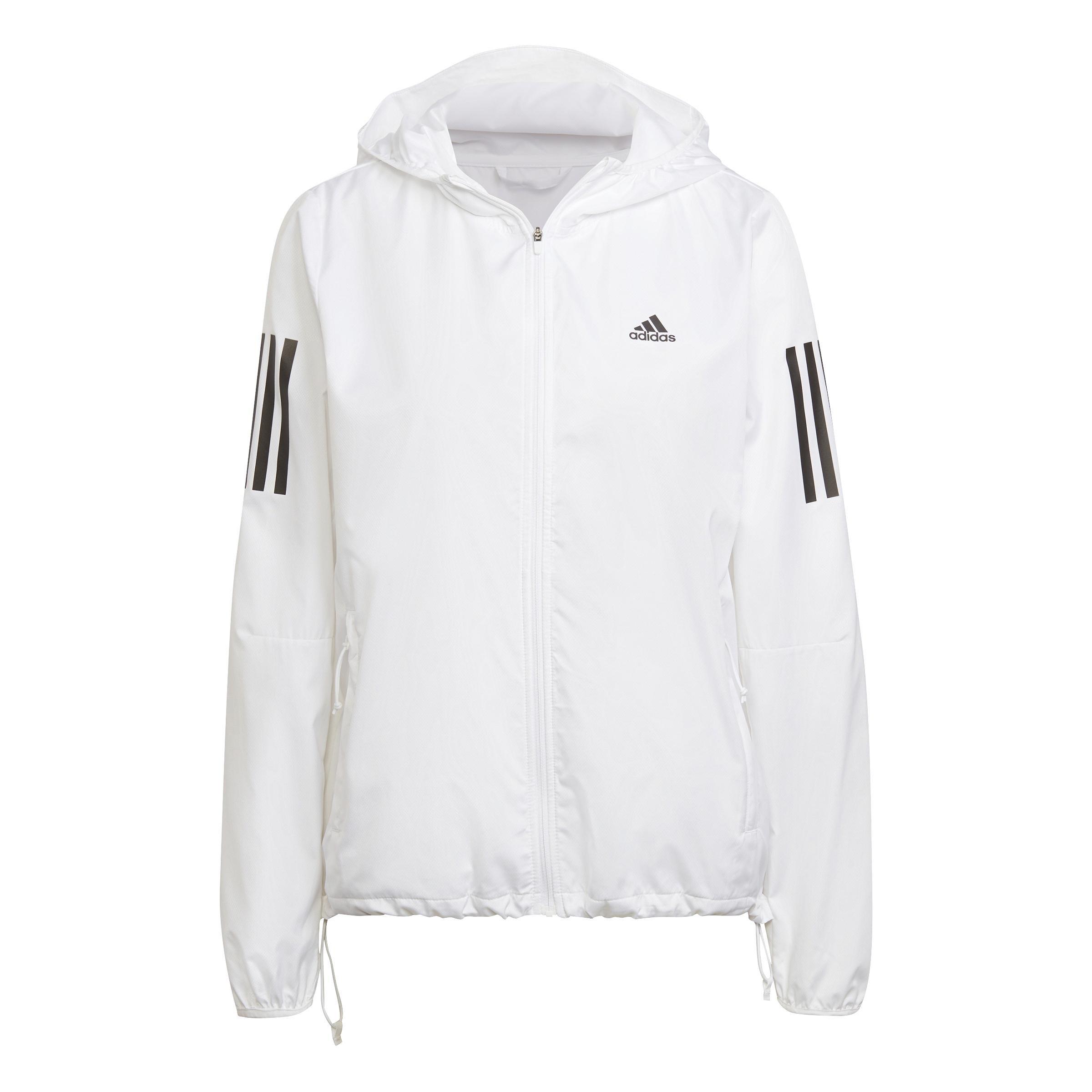 Own The Run Hooded Running Windbreaker, White, A901_ONE, large image number 1