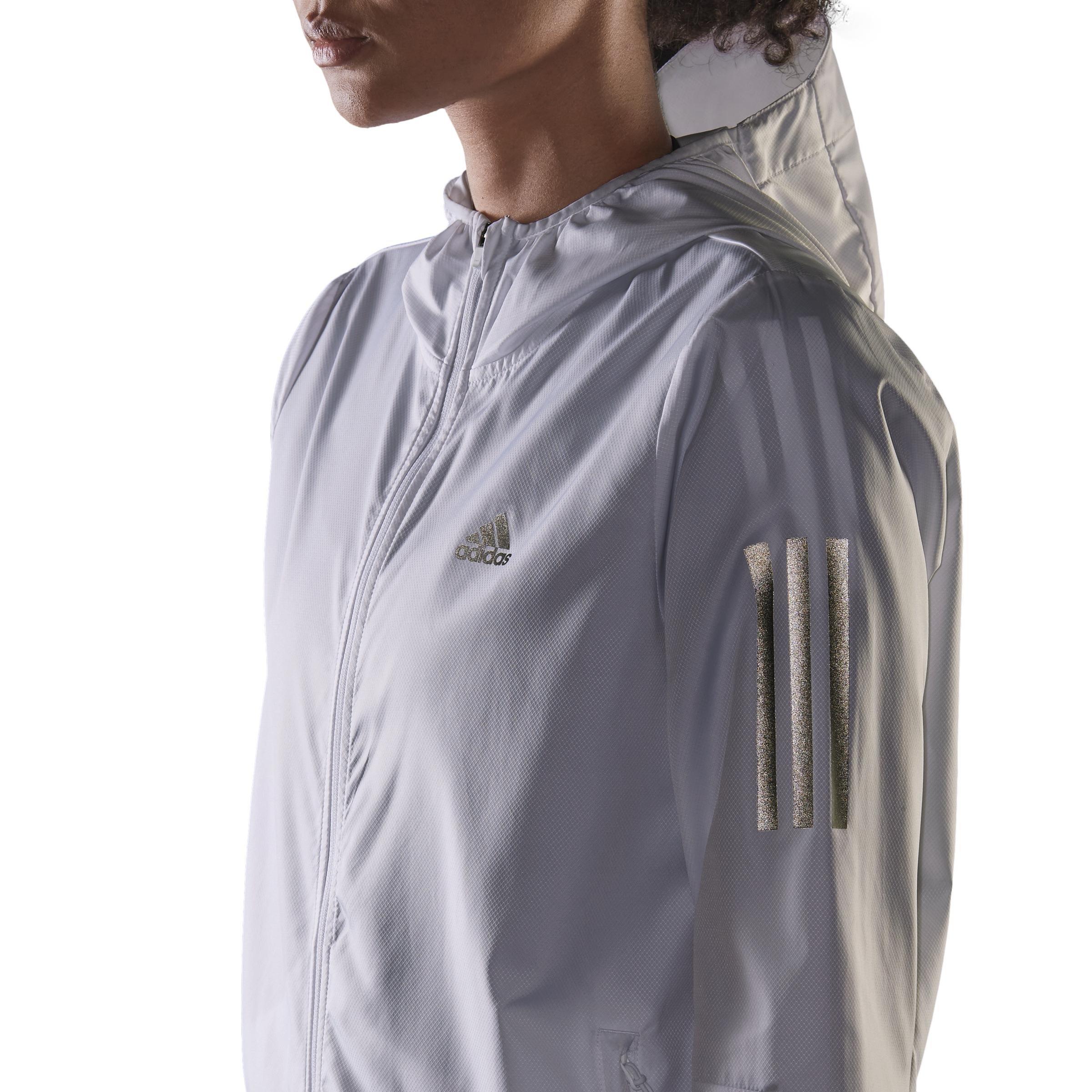 Own The Run Hooded Running Windbreaker, White, A901_ONE, large image number 6