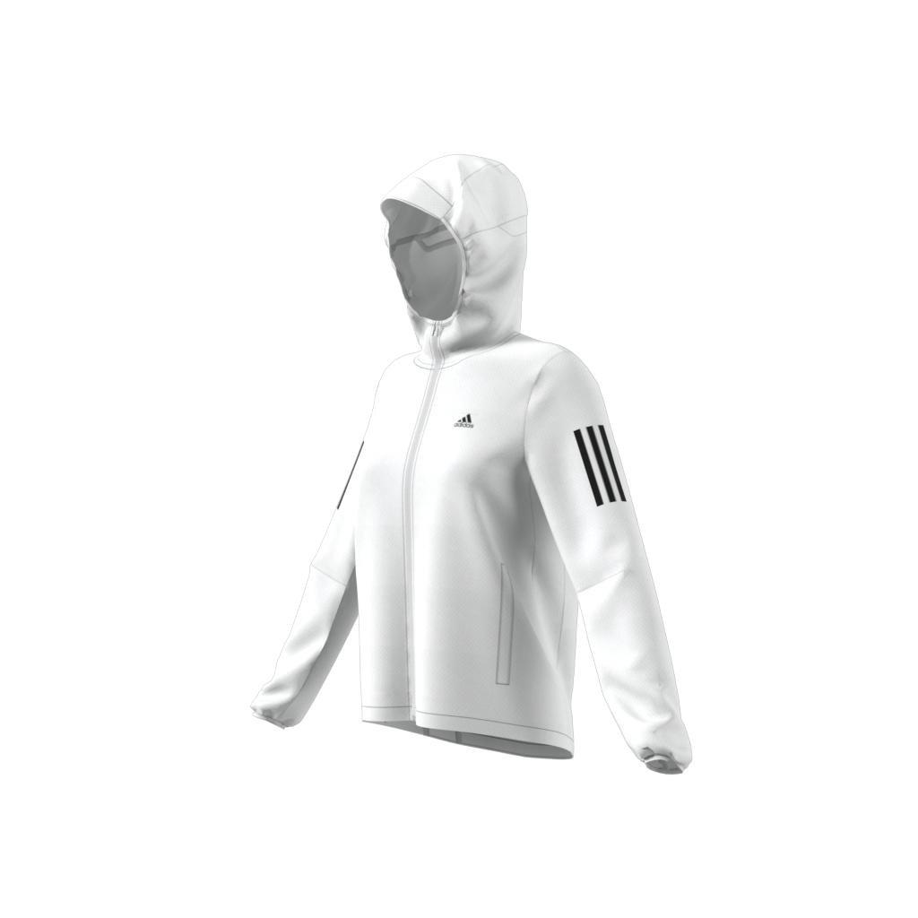 Own The Run Hooded Running Windbreaker, White, A901_ONE, large image number 7