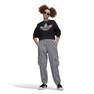 Women Loose Sweatshirt With Trefoil Application, Black, A901_ONE, thumbnail image number 0