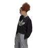 Women Loose Sweatshirt With Trefoil Application, Black, A901_ONE, thumbnail image number 10