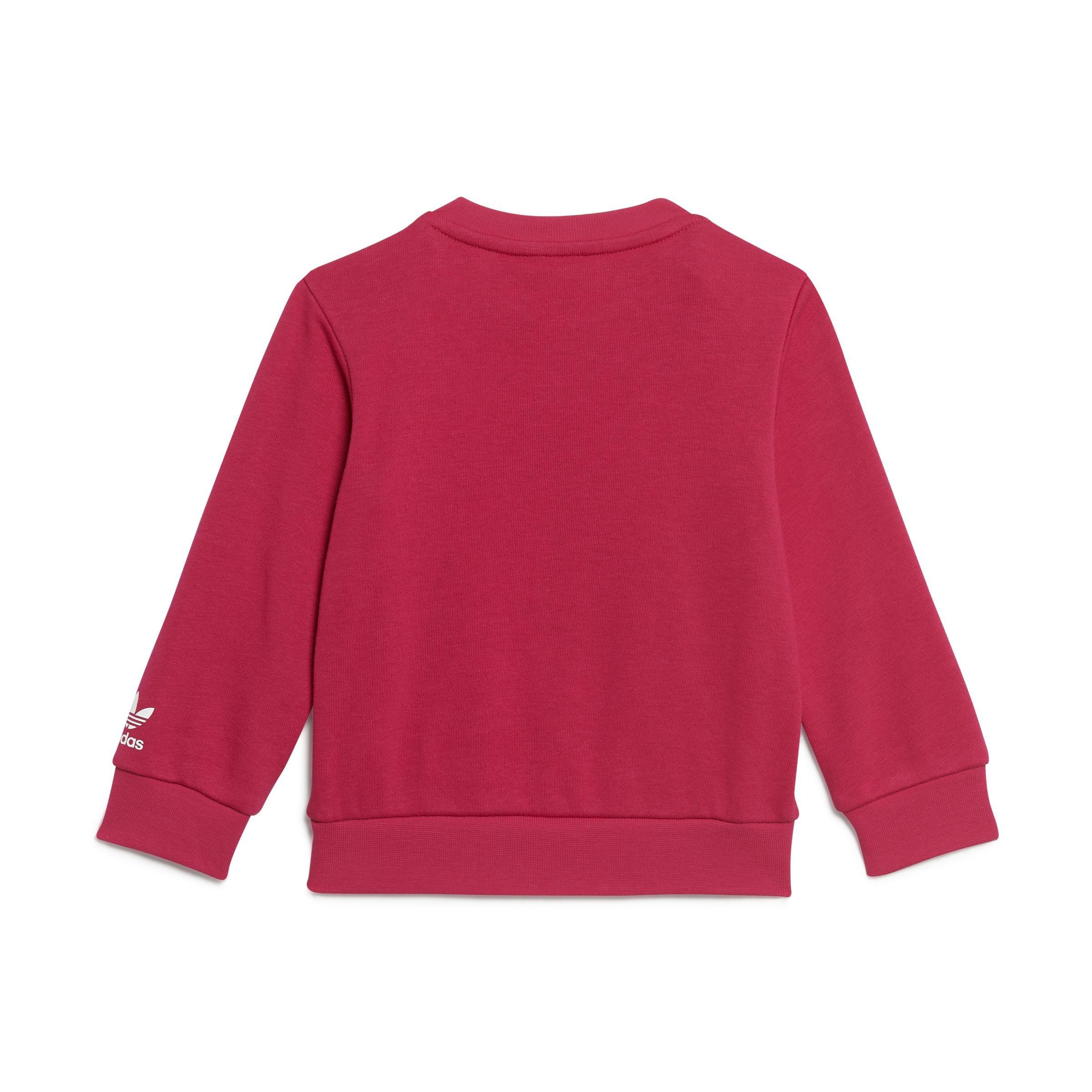 Unisex Kids Adicolor Crew Set, Pink, A901_ONE, large image number 4