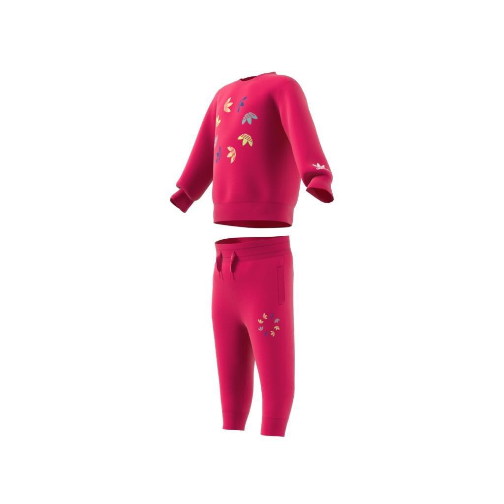 Unisex Kids Adicolor Crew Set, Pink, A901_ONE, large image number 8