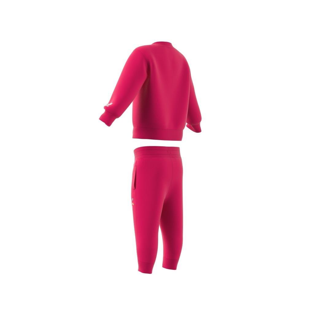 Unisex Kids Adicolor Crew Set, Pink, A901_ONE, large image number 10