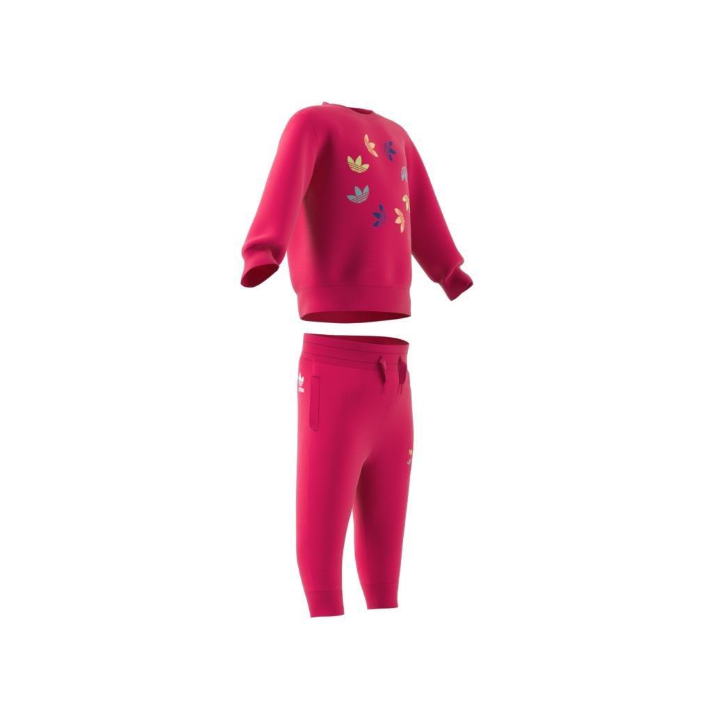 Unisex Kids Adicolor Crew Set, Pink, A901_ONE, large image number 13