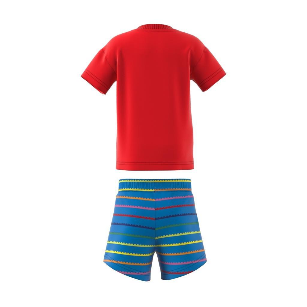 Unisex Kids Classic Lego T-Shirt And Shorts Set, Red, A901_ONE, large image number 5
