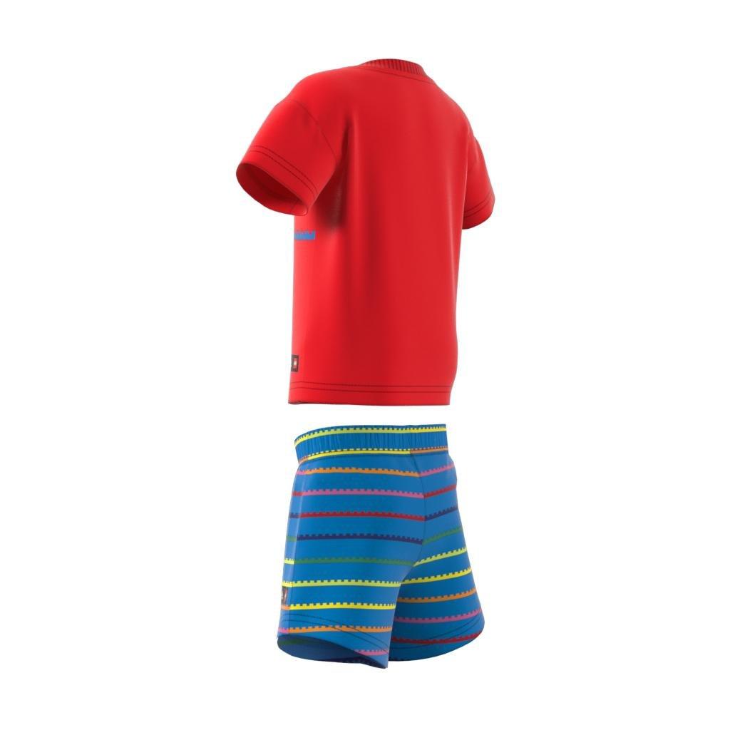 Unisex Kids Classic Lego T-Shirt And Shorts Set, Red, A901_ONE, large image number 6