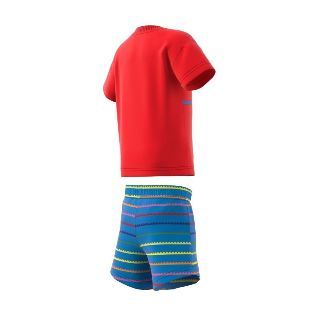 Unisex Kids Classic Lego T-Shirt And Shorts Set, Red, A901_ONE, large image number 9