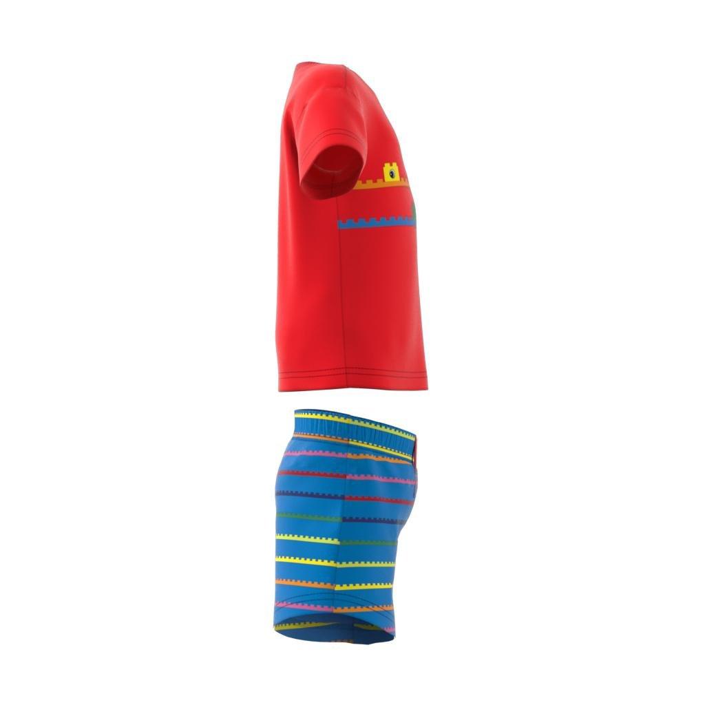 Unisex Kids Classic Lego T-Shirt And Shorts Set, Red, A901_ONE, large image number 11