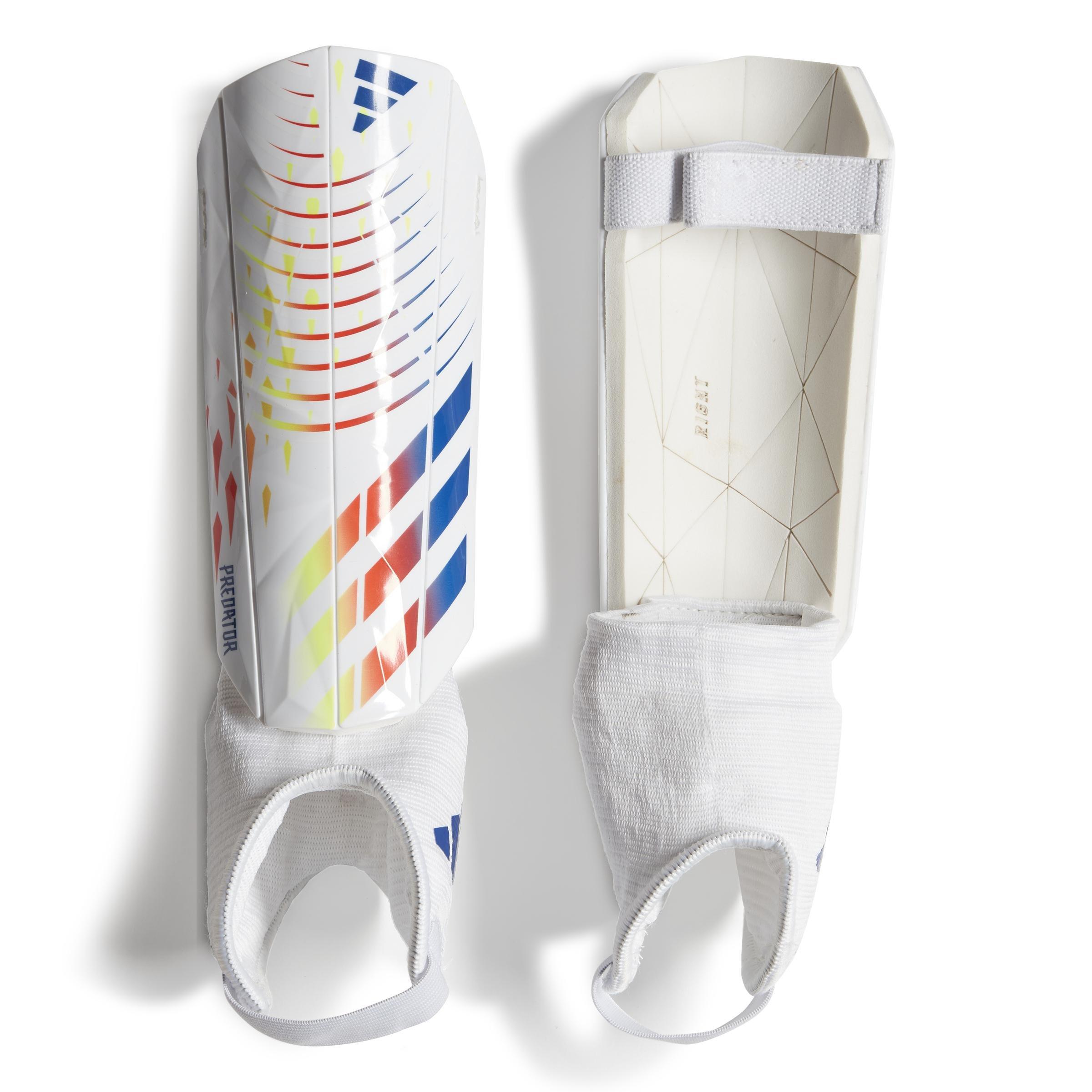 Unisex Kids Predator Edge Match Shin Guards, Red, A901_ONE, large image number 0