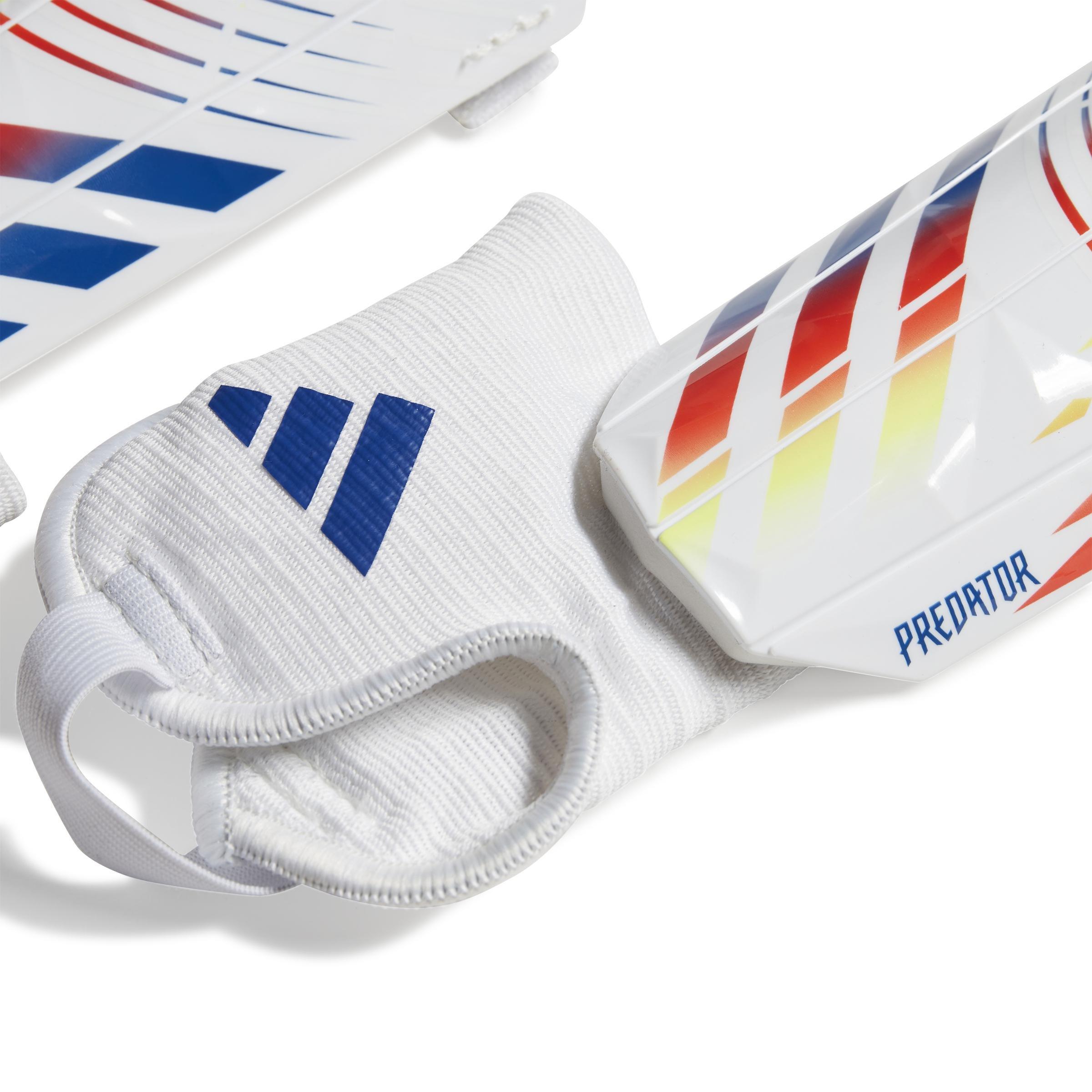 Unisex Kids Predator Edge Match Shin Guards, Red, A901_ONE, large image number 2