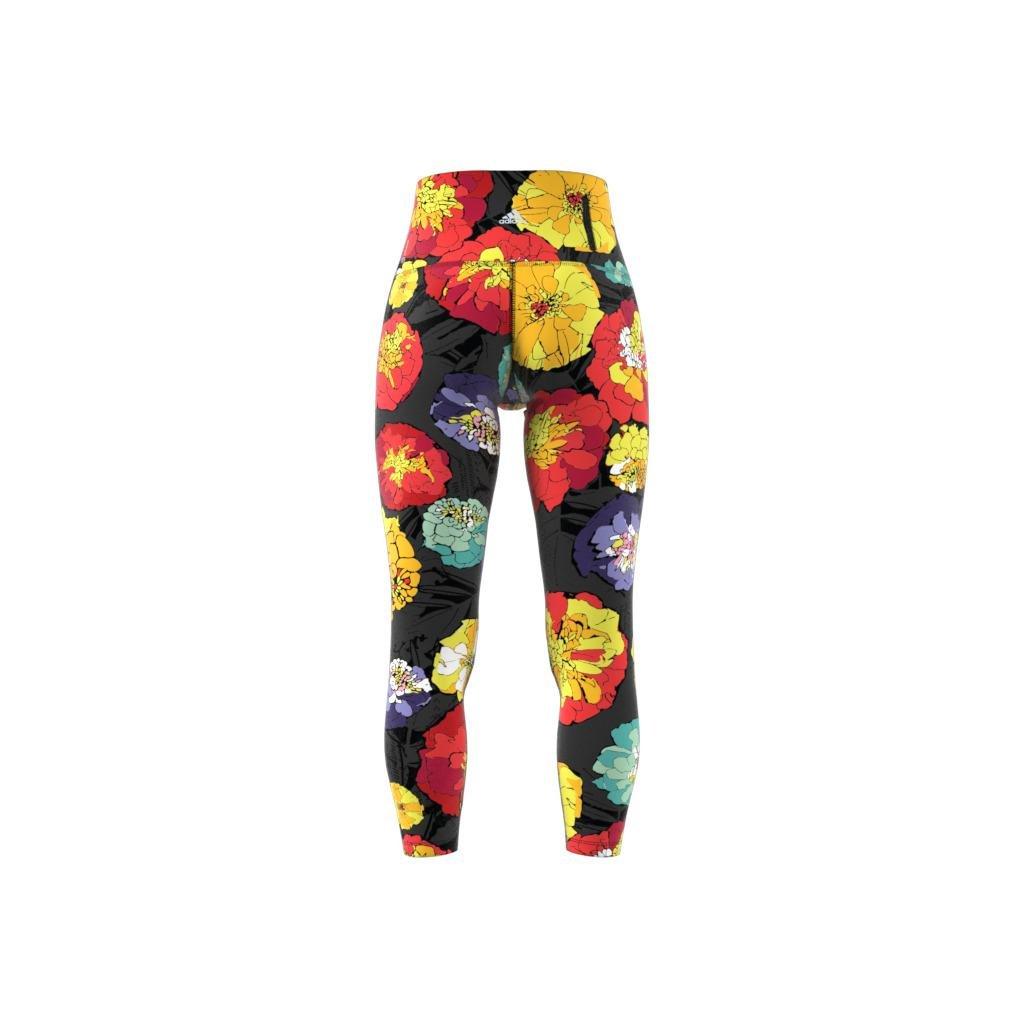Floral Running Leggings, Black, , large image number 7