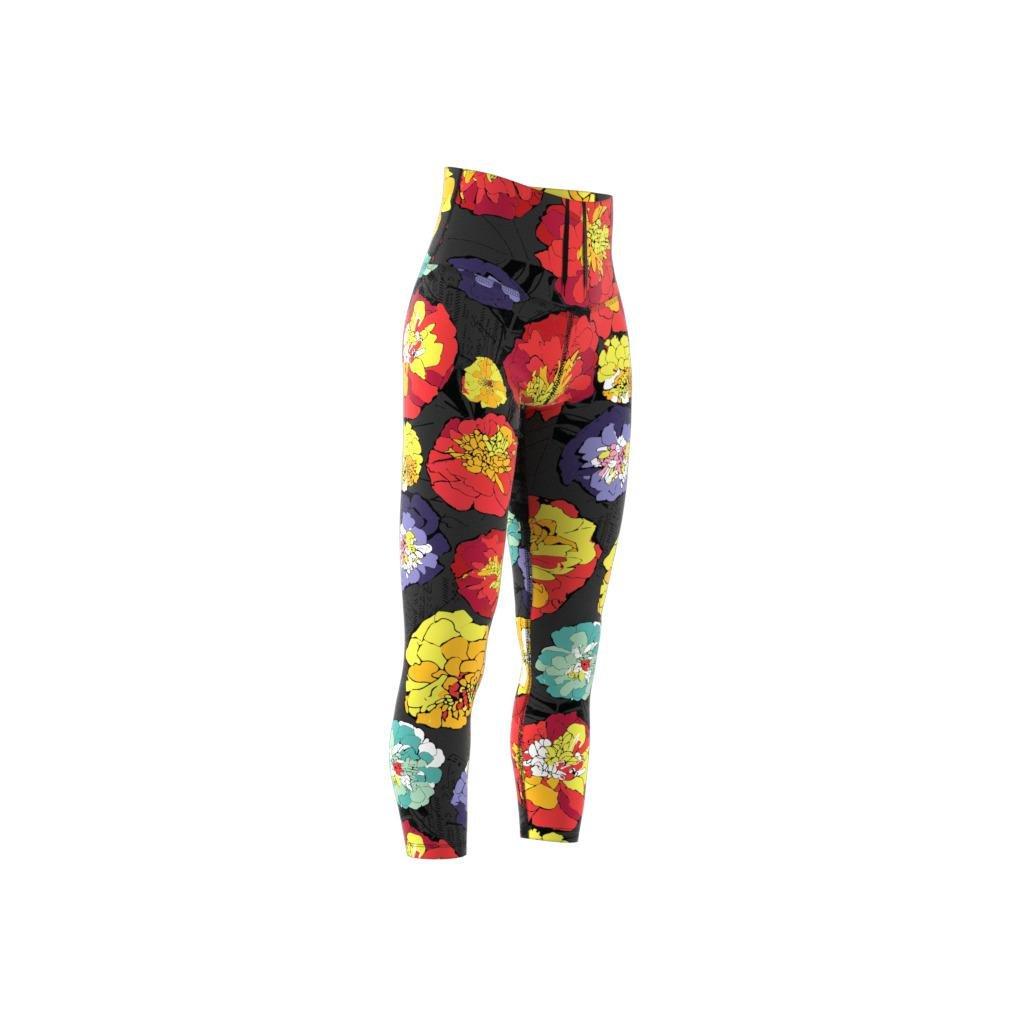 Floral Running Leggings, Black, , large image number 8