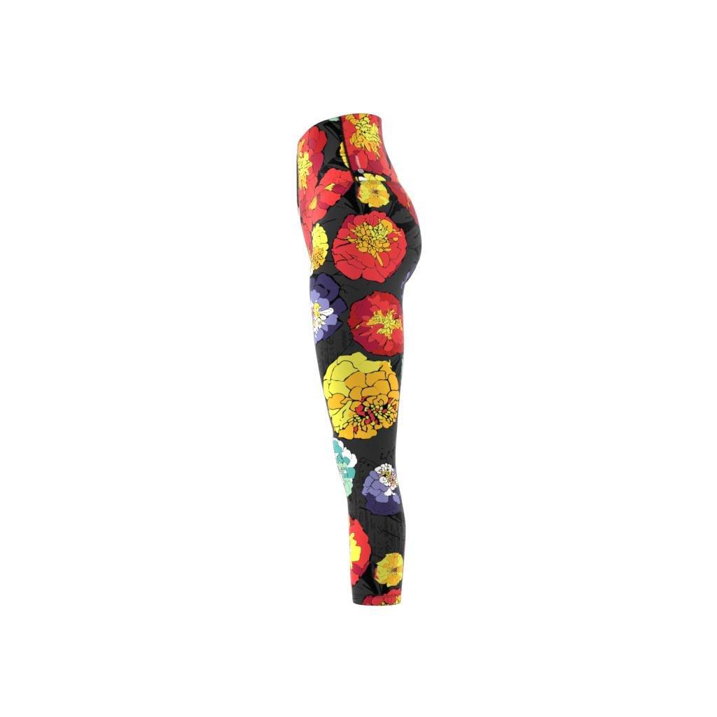 Floral Running Leggings, Black, , large image number 10