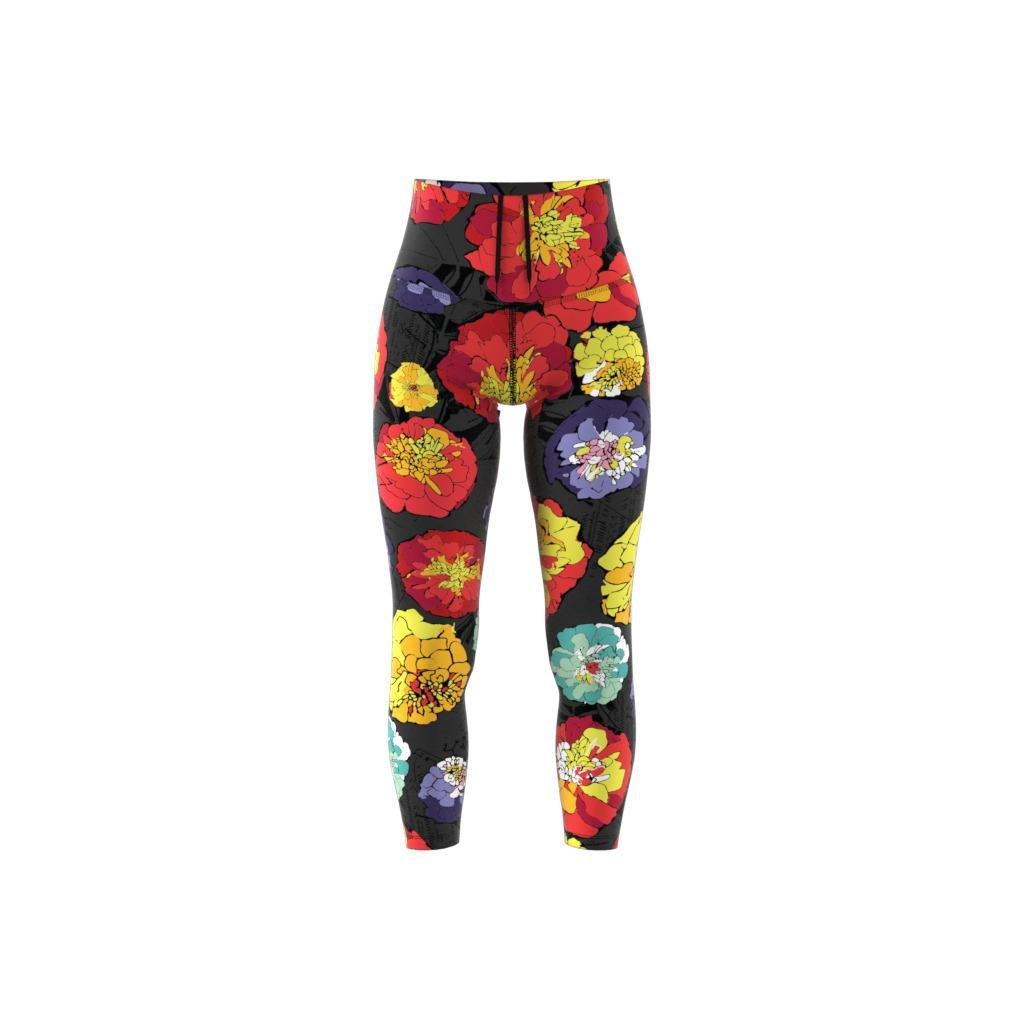 Floral Running Leggings, Black, , large image number 11