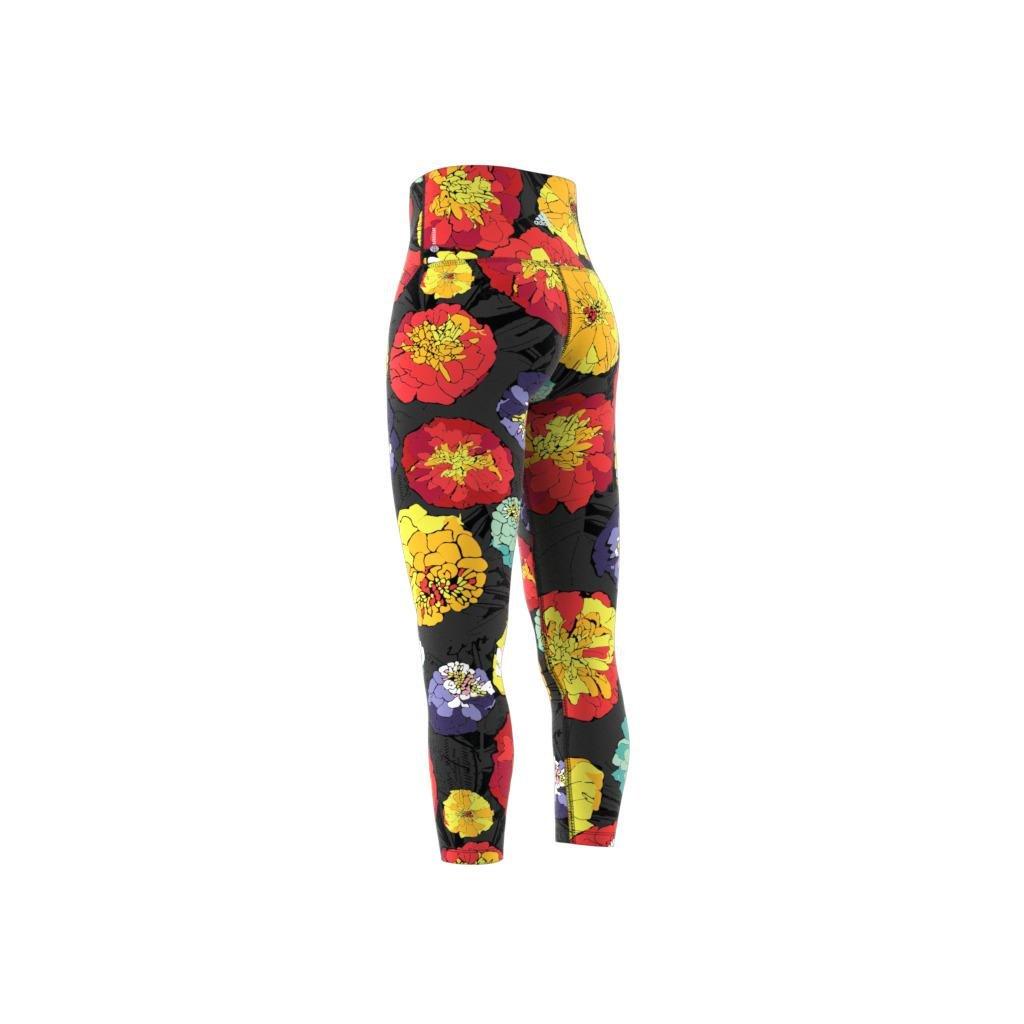 Floral Running Leggings, Black, , large image number 12