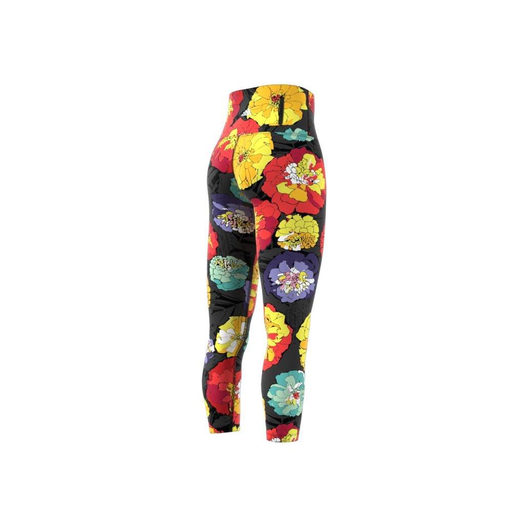 Floral Running Leggings, Black, , large image number 14