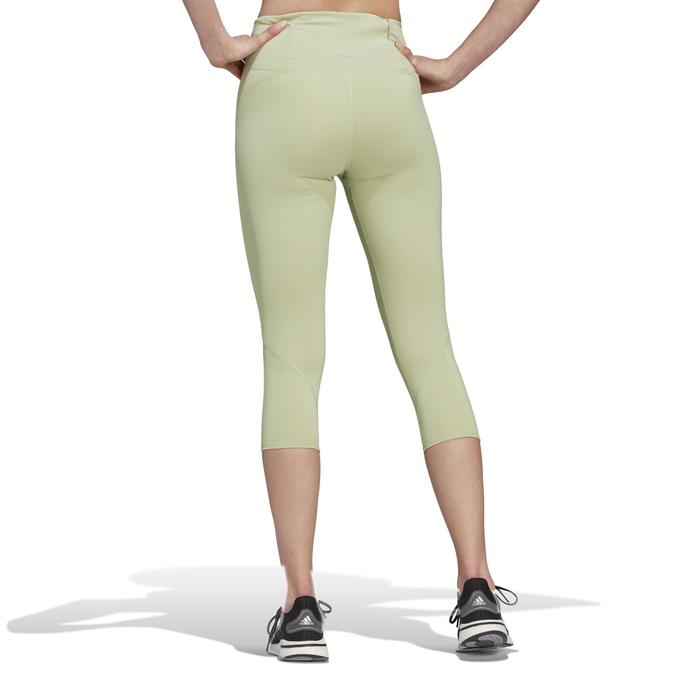 Women Own The Run 3/4 Running Leggings, Green, A901_ONE, large image number 3