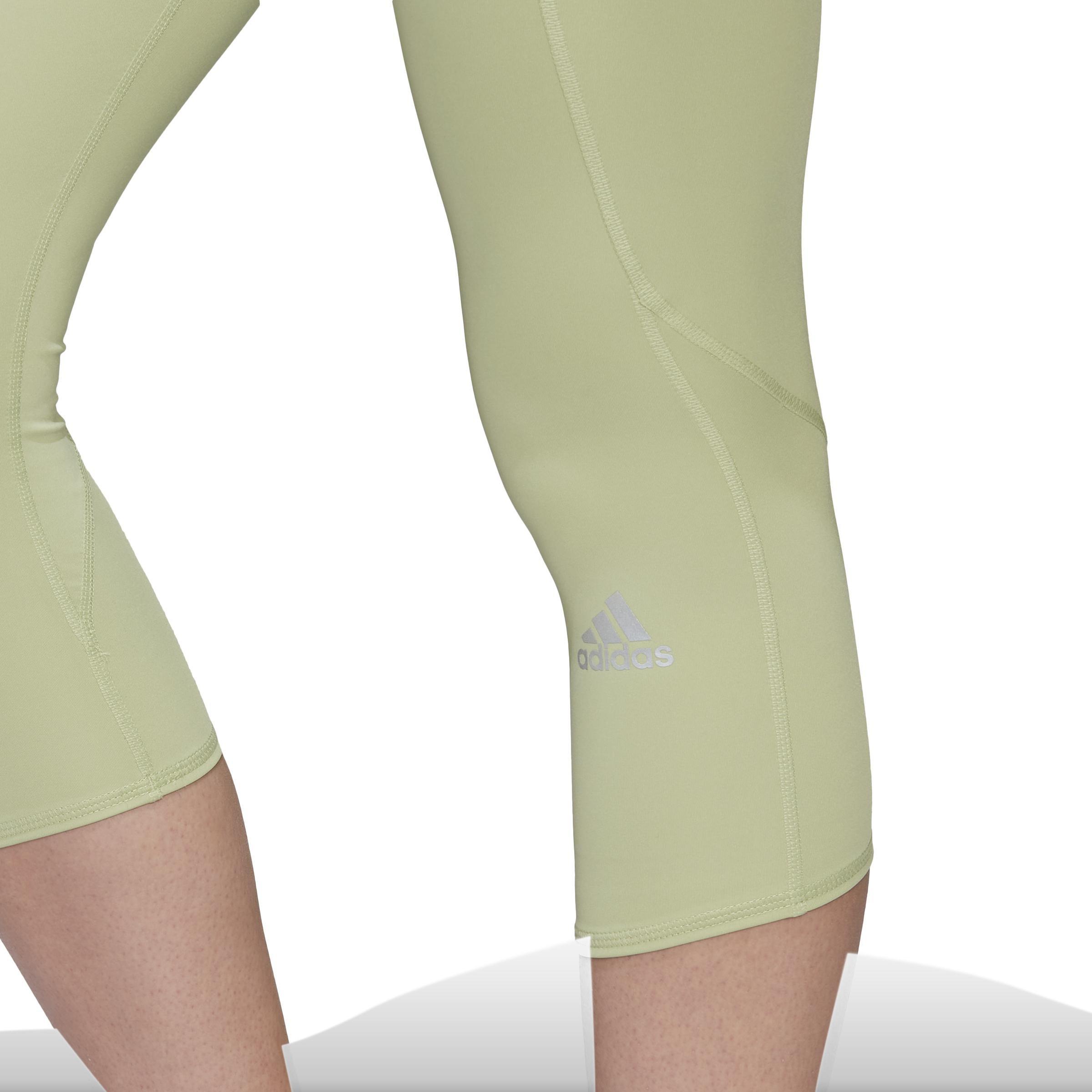 Women Own The Run 3/4 Running Leggings, Green, A901_ONE, large image number 5