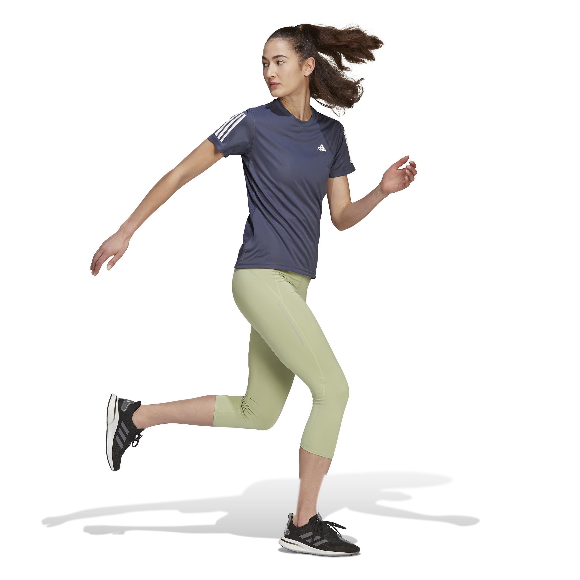 Own The Run 3/4 Running Leggings, Green, , large image number 6