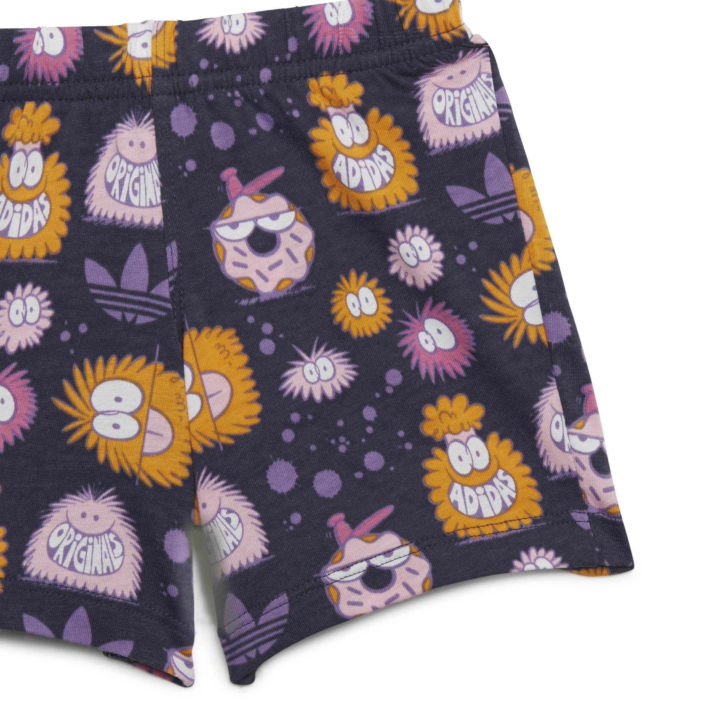 Unisex Kids adidas x Kevin Lyons Shorts and Tee Set, Pink, A901_ONE, large image number 4