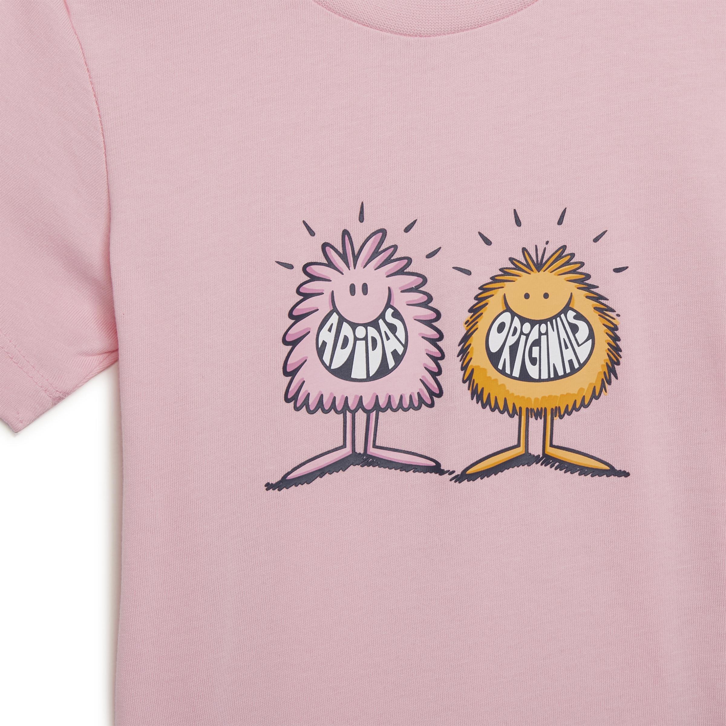 Unisex Kids adidas x Kevin Lyons Shorts and Tee Set, Pink, A901_ONE, large image number 5