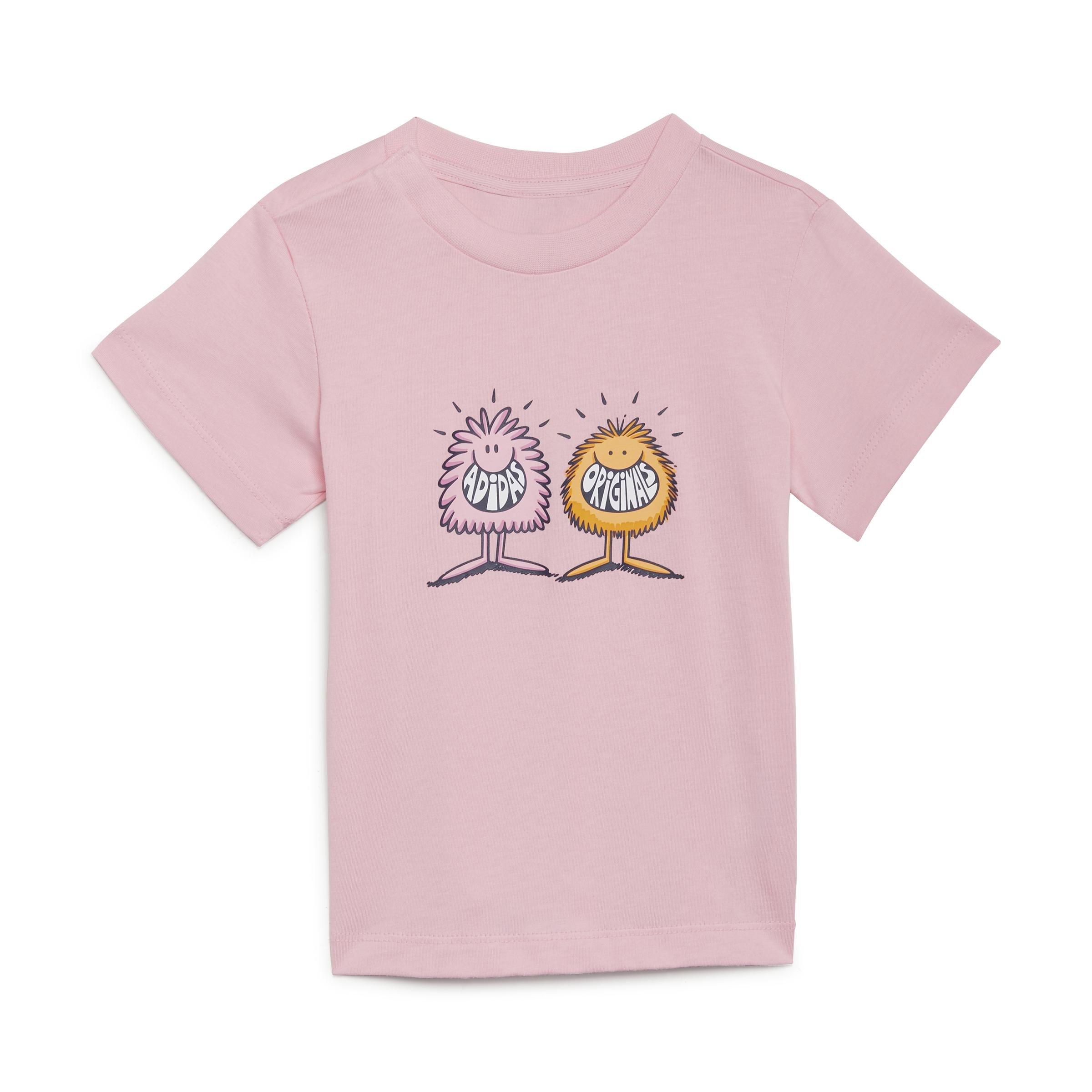 Unisex Kids adidas x Kevin Lyons Shorts and Tee Set, Pink, A901_ONE, large image number 15