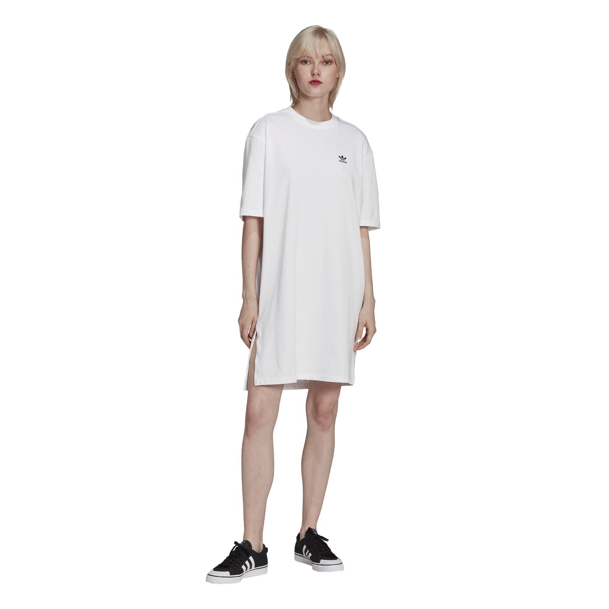 Adicolor Classics Big Trefoil T-Shirt Dress, White, A901_ONE, large image number 0