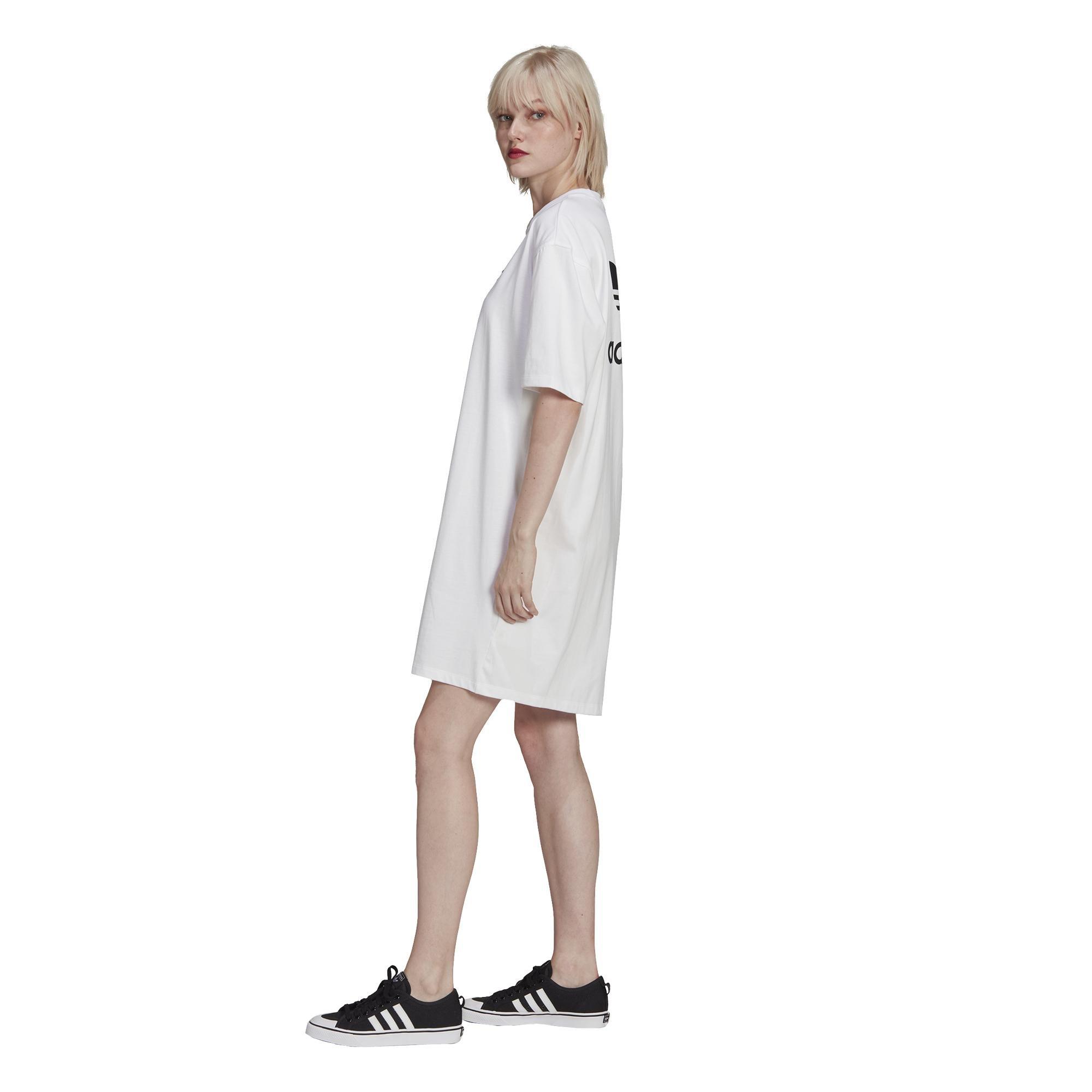 Adicolor Classics Big Trefoil T-Shirt Dress, White, A901_ONE, large image number 23