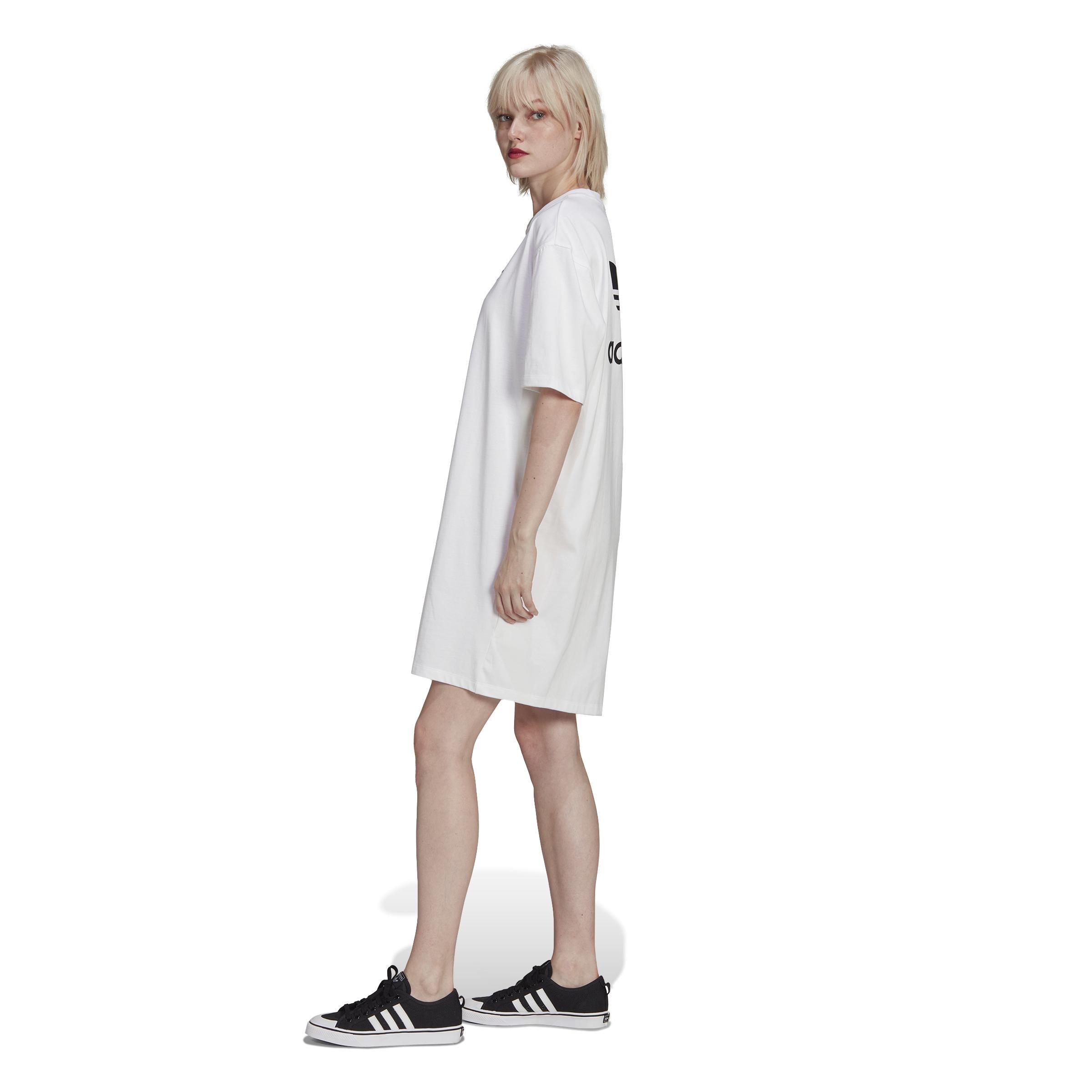 Adicolor Classics Big Trefoil T-Shirt Dress, White, A901_ONE, large image number 26