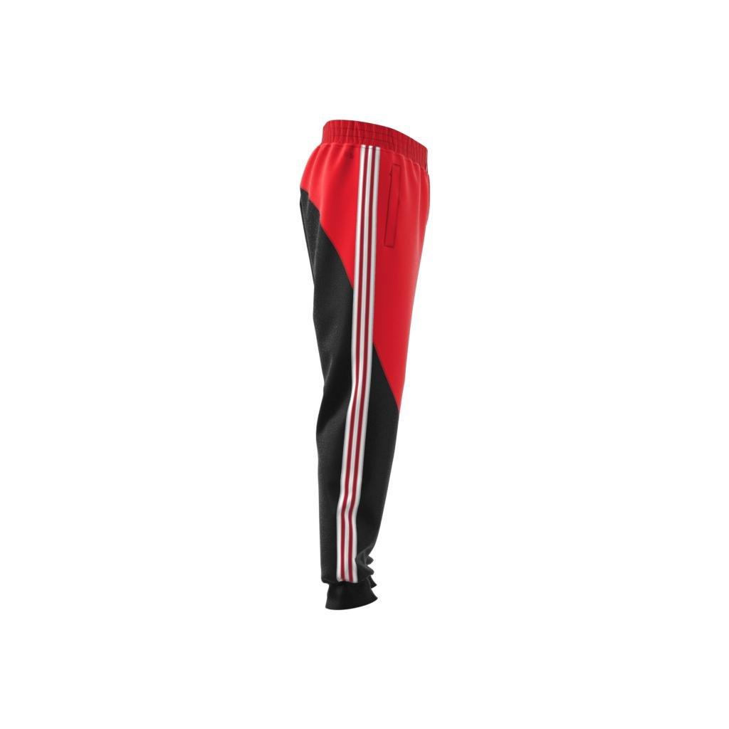 Mens red discount adidas tracksuit bottoms