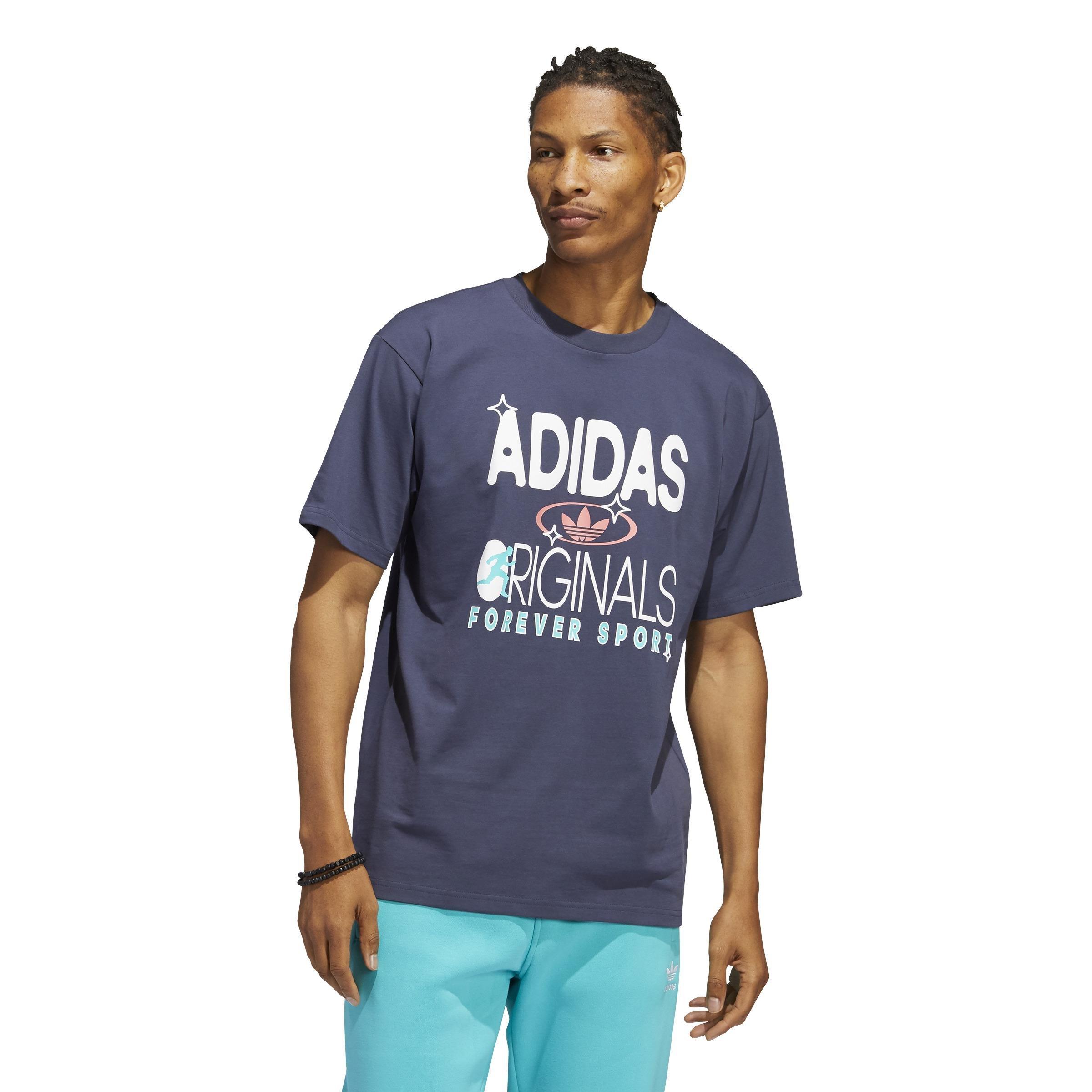 Originals Forever Sport Short Sleeve T-Shirt, Blue, A901_ONE, large image number 0